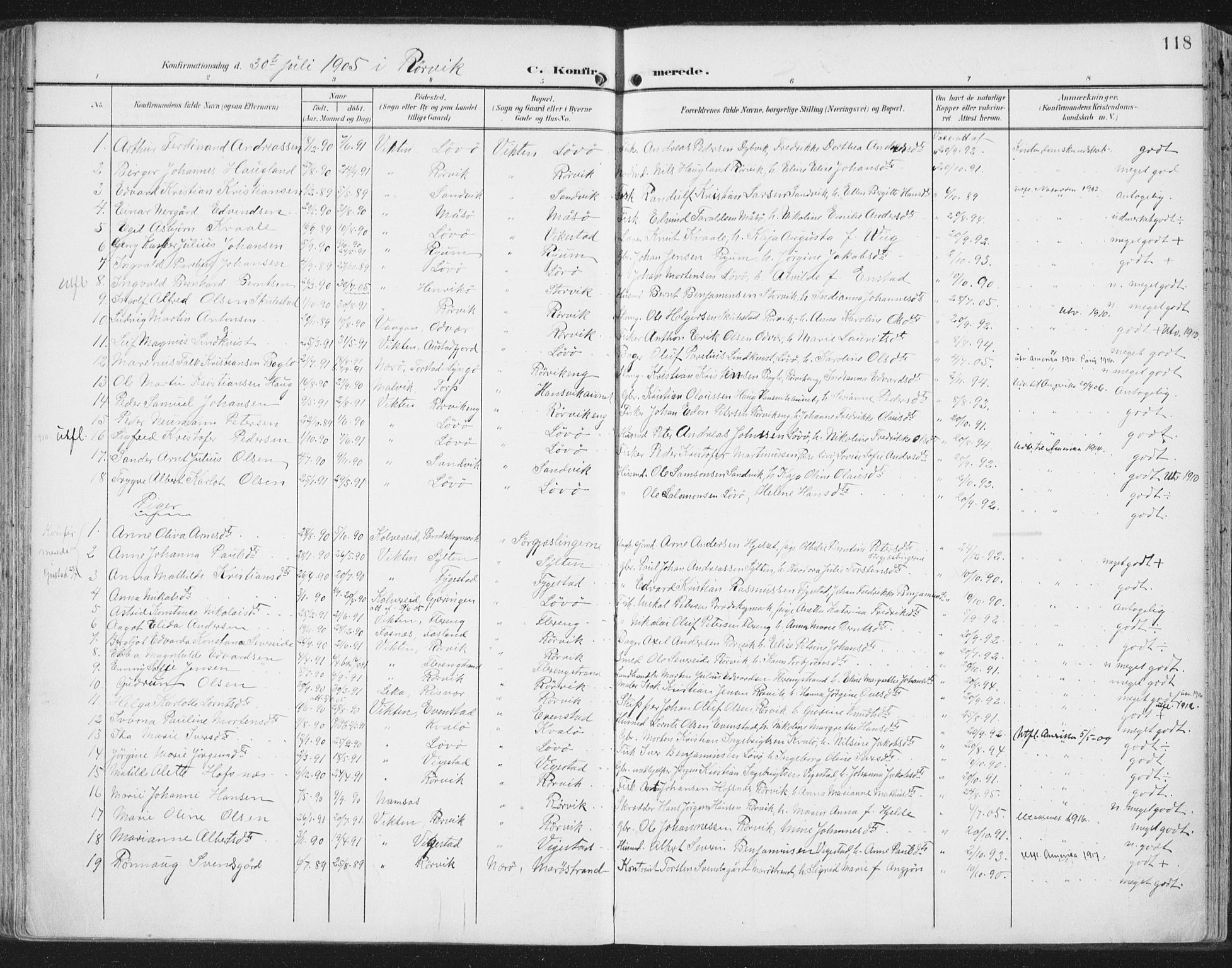 Ministerialprotokoller, klokkerbøker og fødselsregistre - Nord-Trøndelag, SAT/A-1458/786/L0688: Parish register (official) no. 786A04, 1899-1912, p. 118