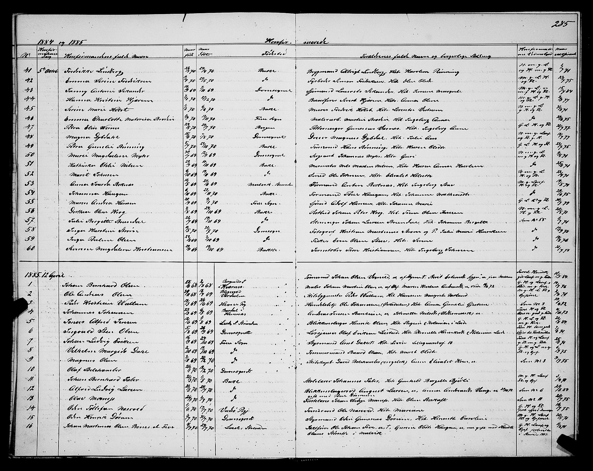 Ministerialprotokoller, klokkerbøker og fødselsregistre - Sør-Trøndelag, SAT/A-1456/604/L0220: Parish register (copy) no. 604C03, 1870-1885, p. 285