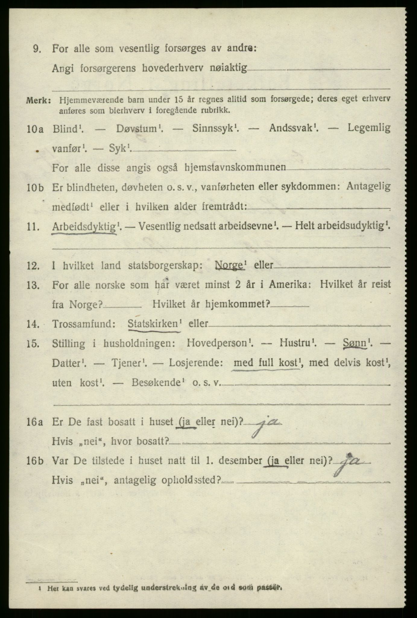 SAB, 1920 census for Innvik, 1920, p. 6770
