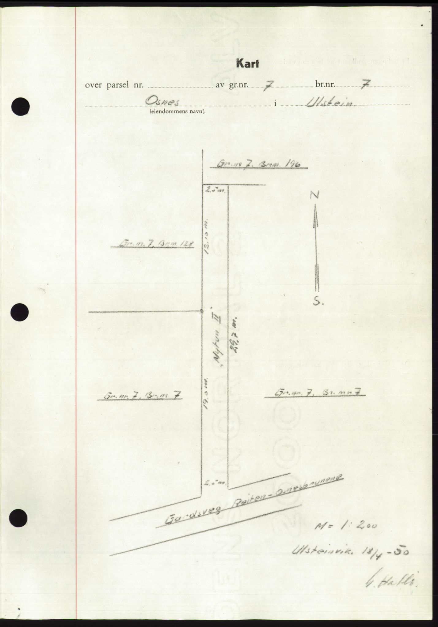 Søre Sunnmøre sorenskriveri, SAT/A-4122/1/2/2C/L0087: Mortgage book no. 13A, 1950-1950, Diary no: : 1018/1950