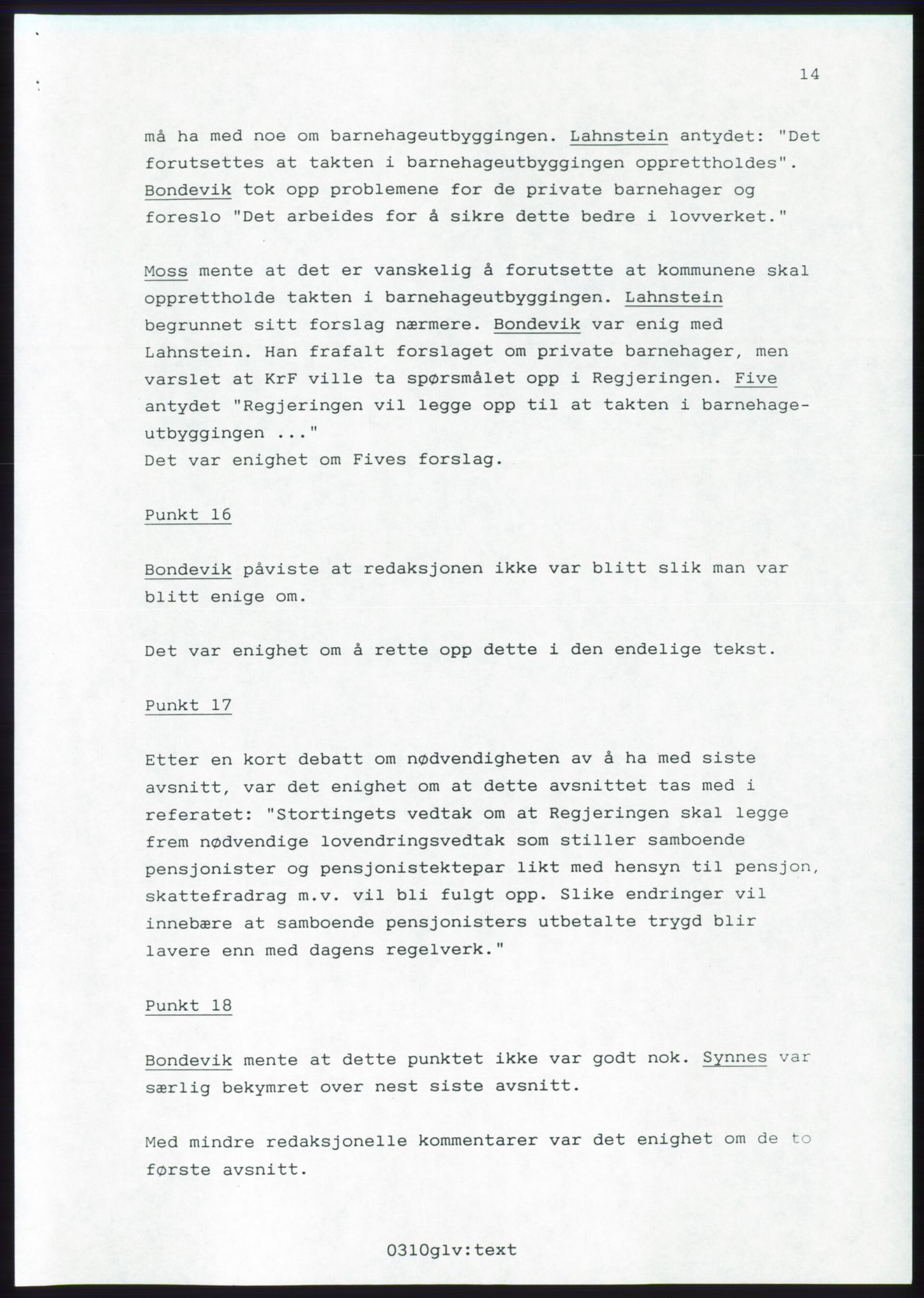 Forhandlingsmøtene 1989 mellom Høyre, KrF og Senterpartiet om dannelse av regjering, AV/RA-PA-0697/A/L0001: Forhandlingsprotokoll med vedlegg, 1989, p. 488