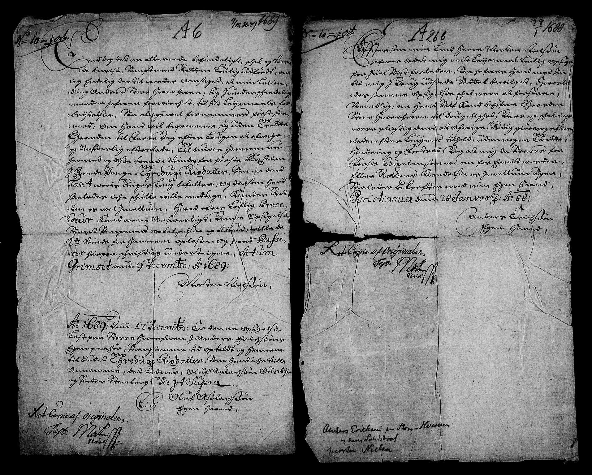 Stattholderembetet 1572-1771, AV/RA-EA-2870/Af/L0003: Avskrifter av vedlegg til originale supplikker, nummerert i samsvar med supplikkbøkene, 1689-1691, p. 159