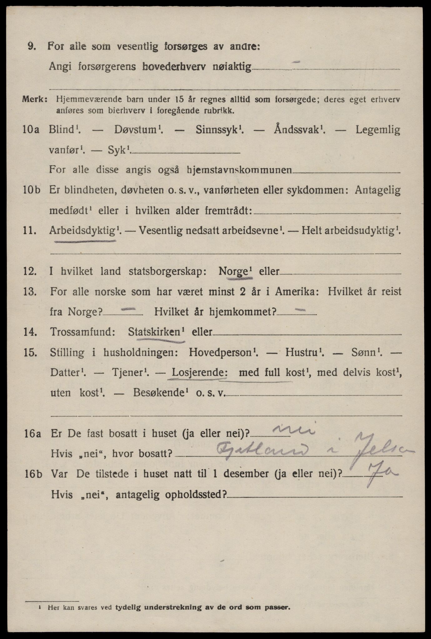 SAST, 1920 census for Vikedal, 1920, p. 5306