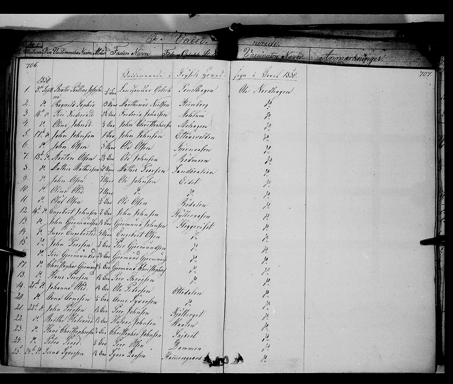 Trysil prestekontor, AV/SAH-PREST-046/H/Ha/Haa/L0004: Parish register (official) no. 4 /1, 1842-1850, p. 706-707