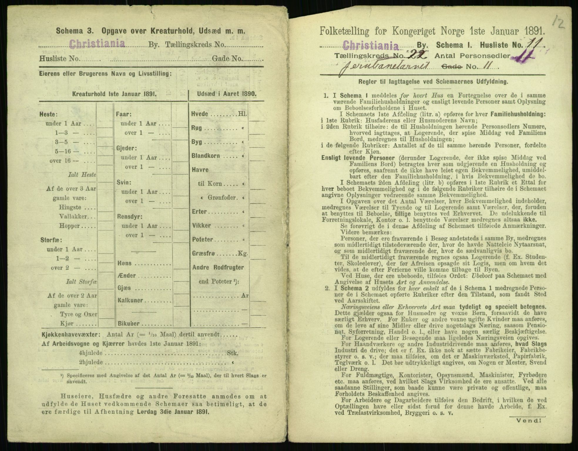 RA, 1891 census for 0301 Kristiania, 1891, p. 10860