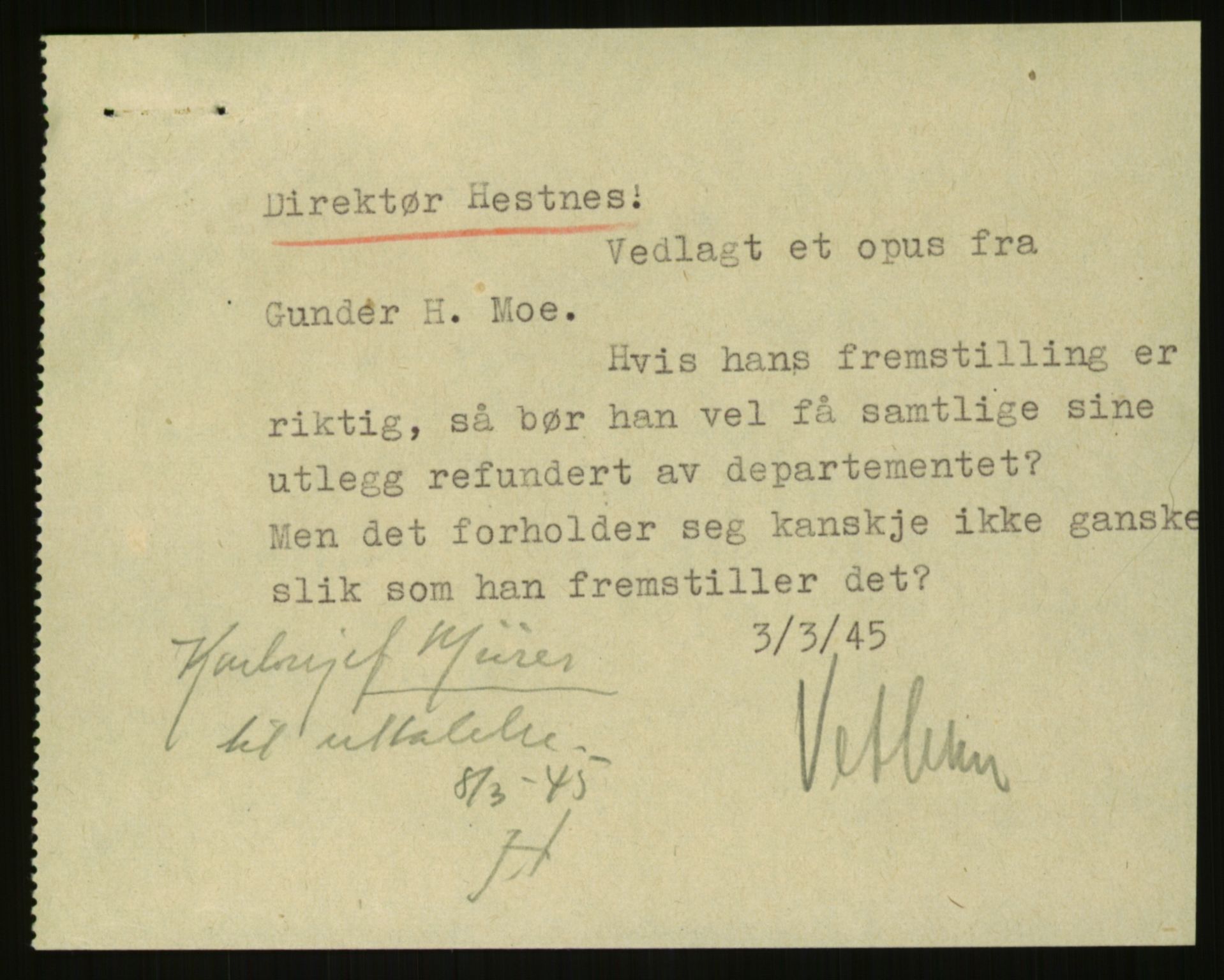 Direktoratet for industriforsyning, Sekretariatet, AV/RA-S-4153/D/Df/L0054: 9. Metallkontoret, 1940-1945, p. 319