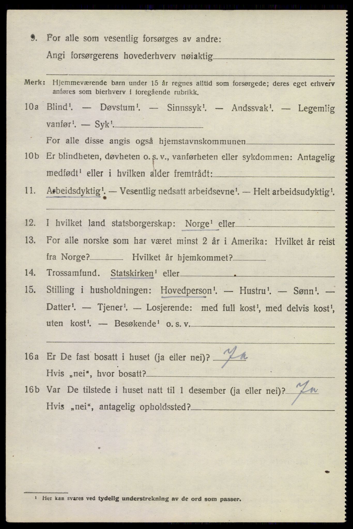 SAKO, 1920 census for Sandeherred, 1920, p. 6659