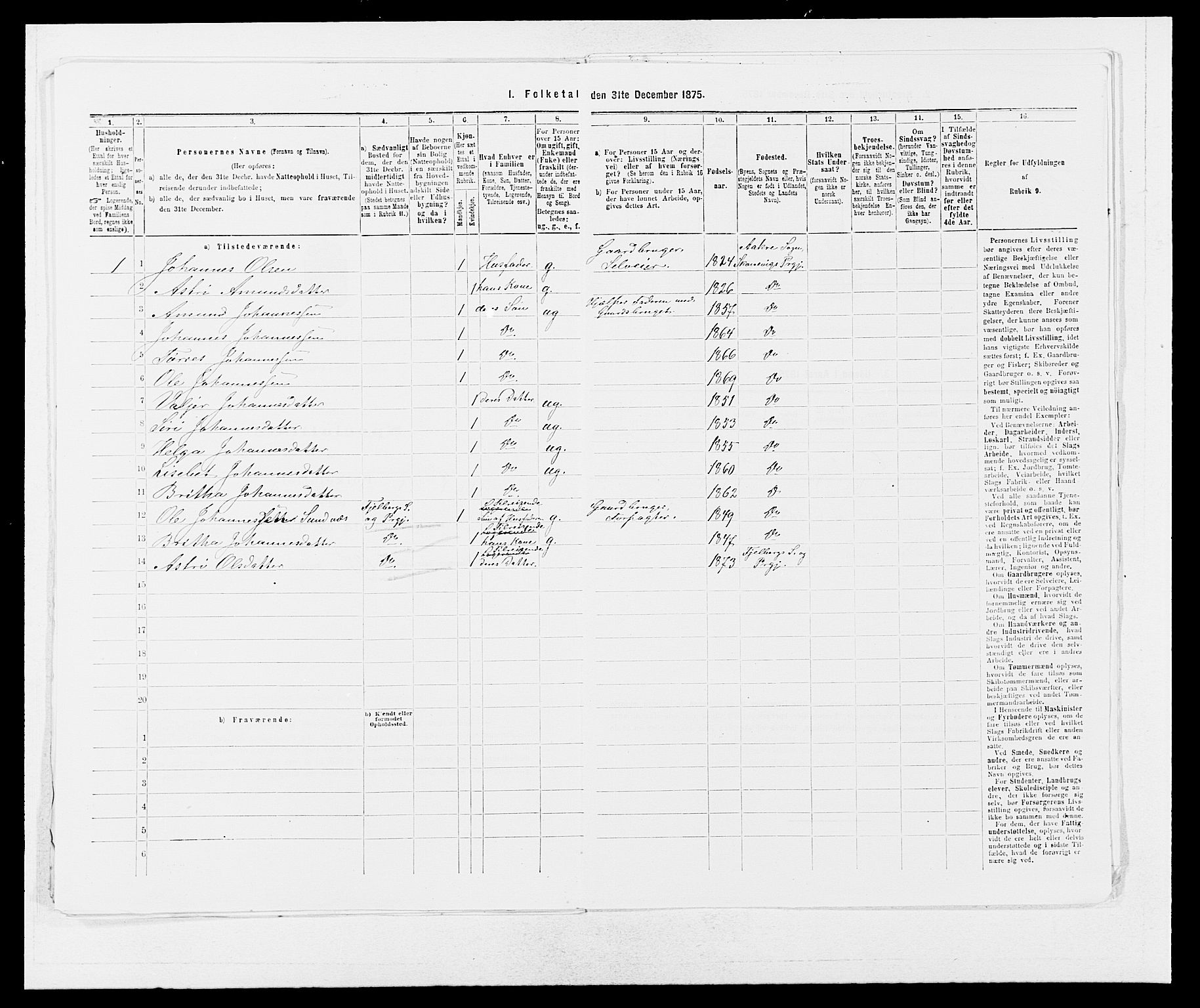 SAB, 1875 census for 1212P Skånevik, 1875, p. 563