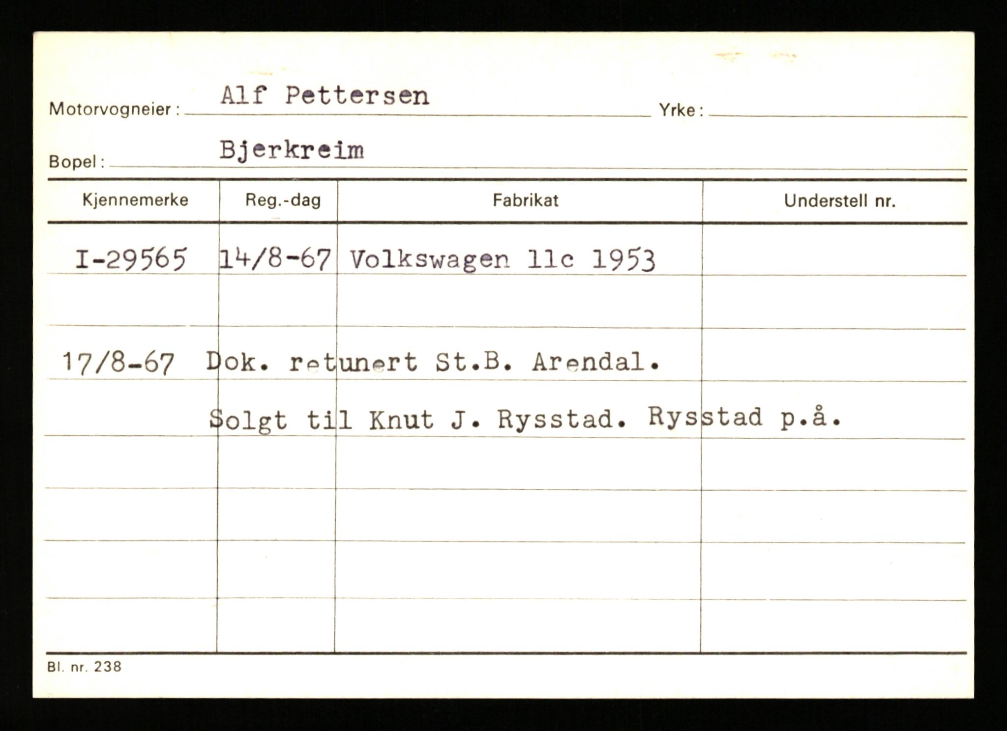 Stavanger trafikkstasjon, SAST/A-101942/0/G/L0005: Registreringsnummer: 23000 - 34245, 1930-1971, p. 2049