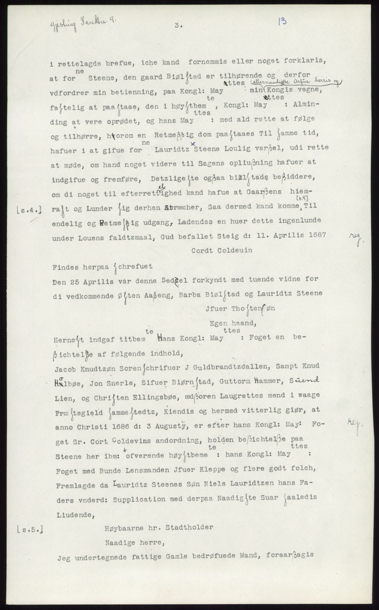 Samlinger til kildeutgivelse, Diplomavskriftsamlingen, RA/EA-4053/H/Ha, p. 3427