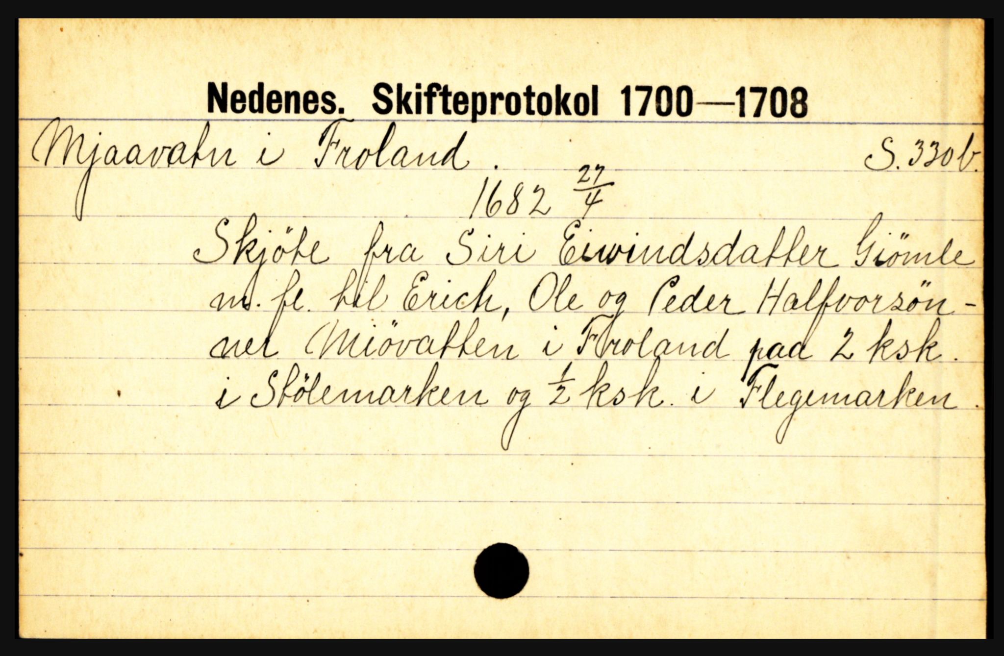 Nedenes sorenskriveri før 1824, AV/SAK-1221-0007/H, p. 19921