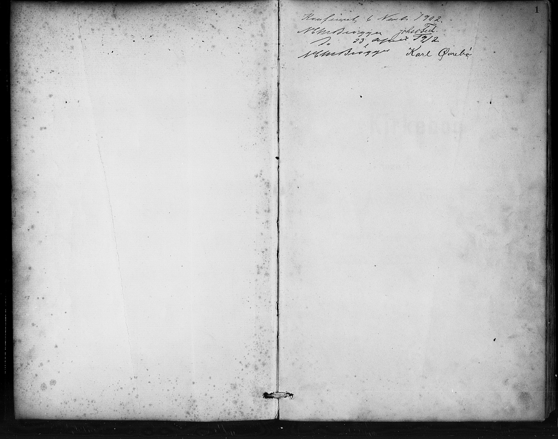 Jostedal sokneprestembete, AV/SAB-A-80601/H/Hab/Habd/L0001: Parish register (copy) no. D 1, 1882-1910, p. 1