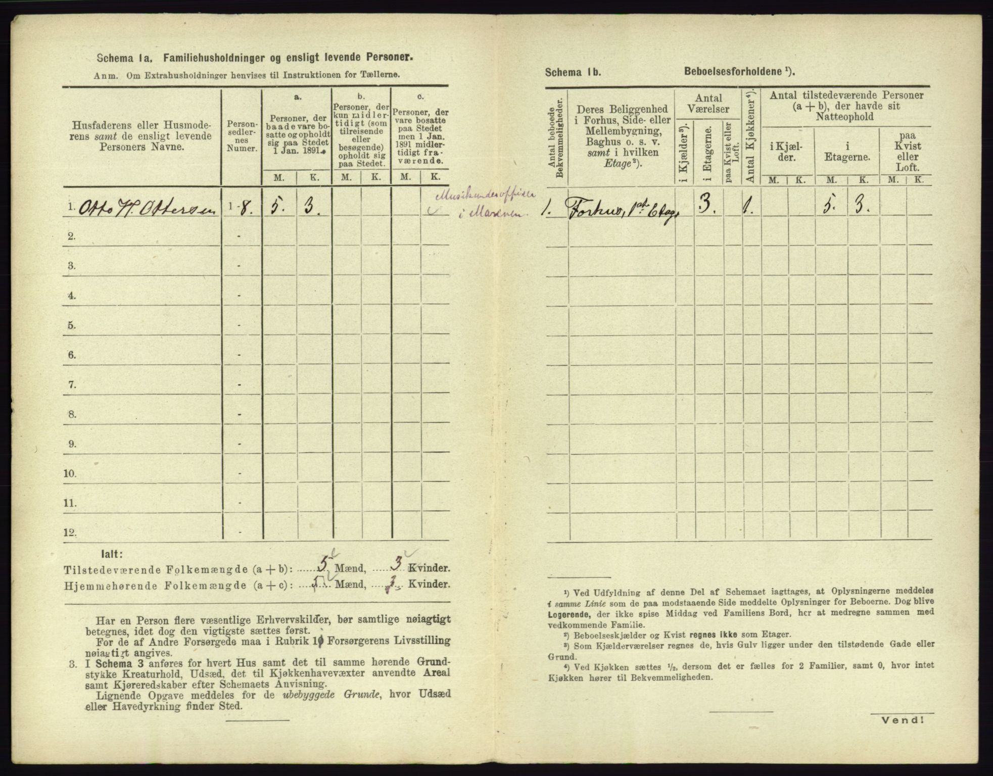 RA, 1891 census for 0703 Horten, 1891, p. 470