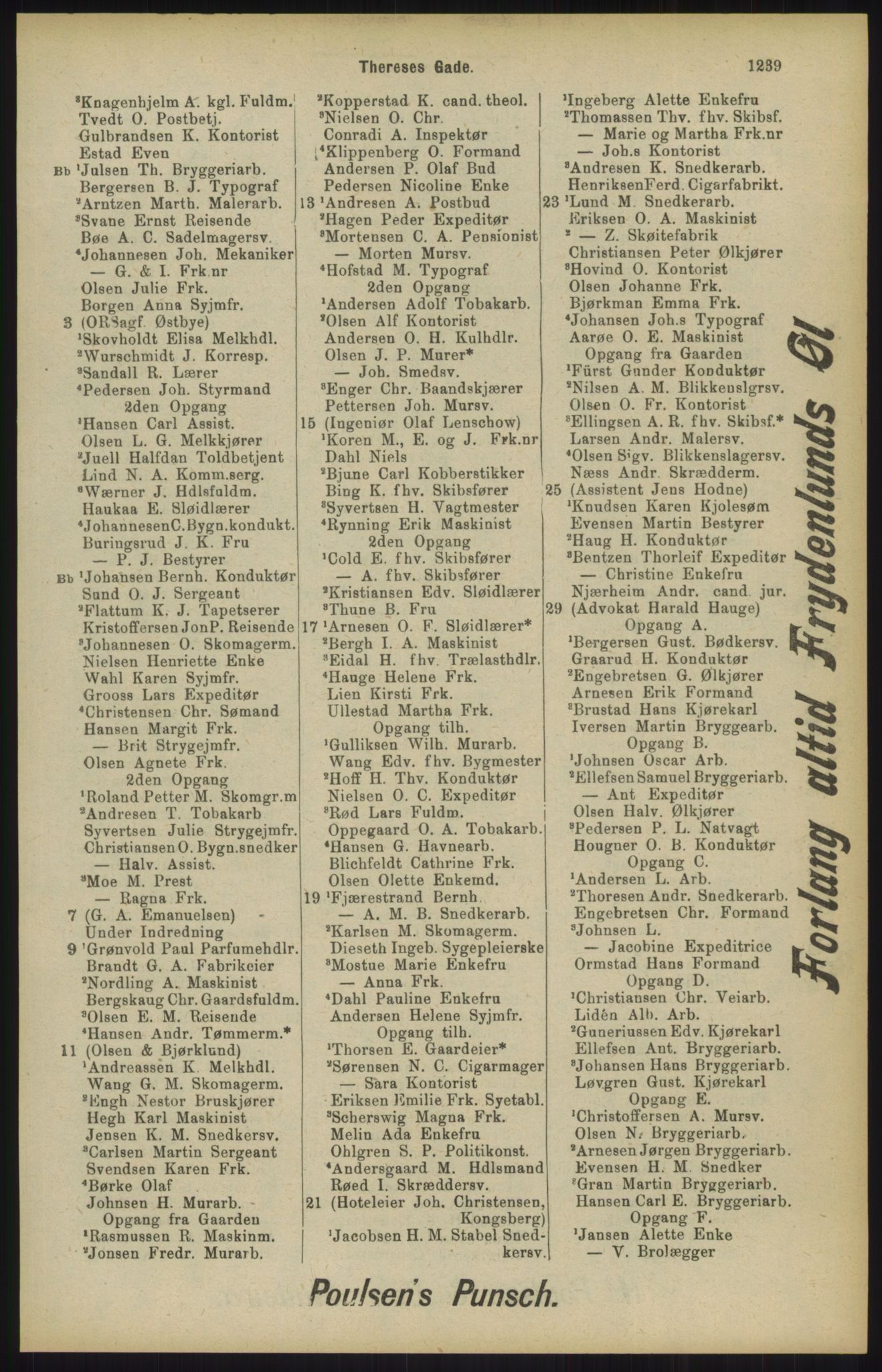 Kristiania/Oslo adressebok, PUBL/-, 1904, p. 1239