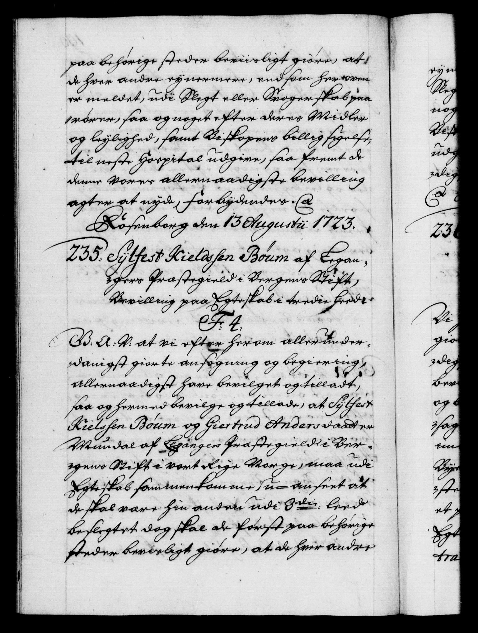 Danske Kanselli 1572-1799, AV/RA-EA-3023/F/Fc/Fca/Fcaa/L0024: Norske registre, 1723-1725, p. 190b