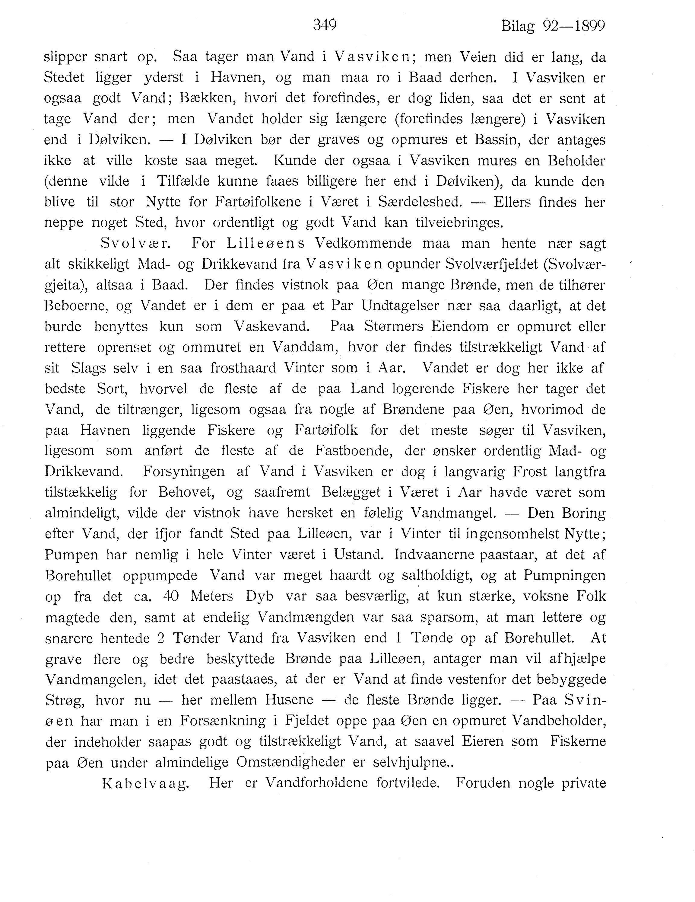 Nordland Fylkeskommune. Fylkestinget, AIN/NFK-17/176/A/Ac/L0022: Fylkestingsforhandlinger 1899, 1899