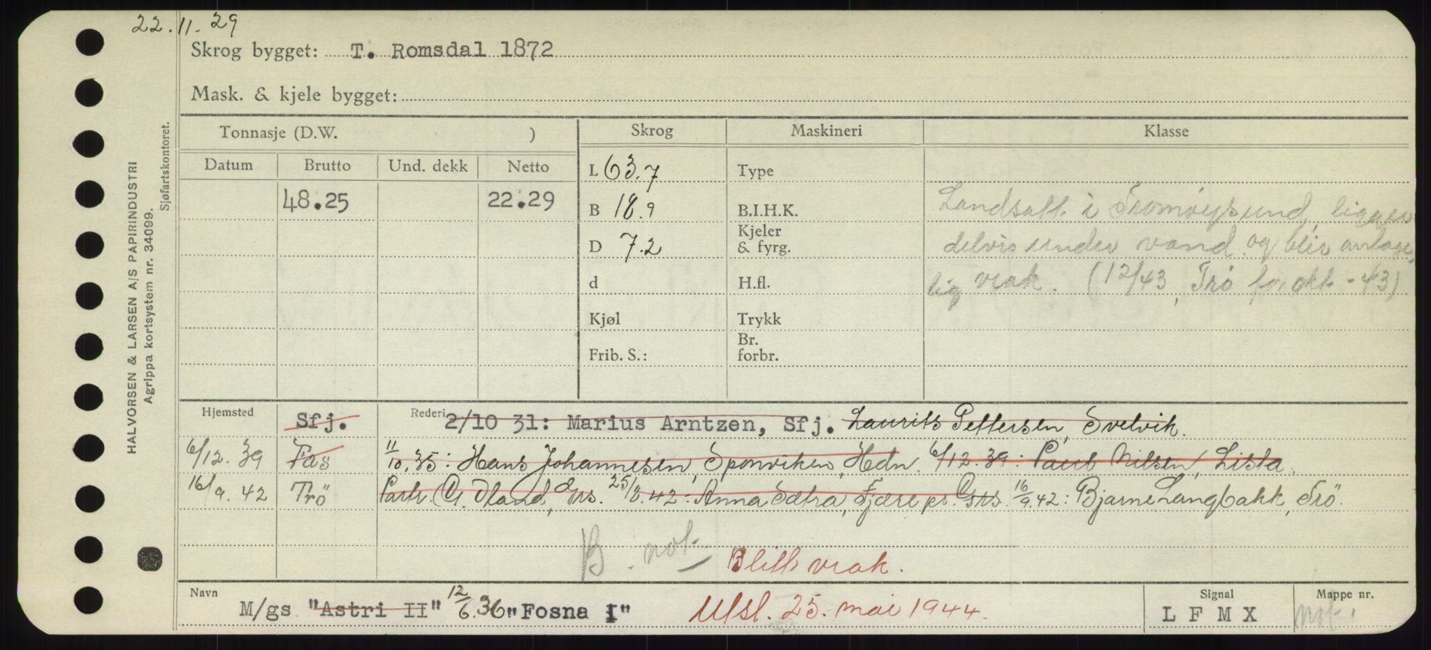 Sjøfartsdirektoratet med forløpere, Skipsmålingen, AV/RA-S-1627/H/Hd/L0011: Fartøy, Fla-Får, p. 215