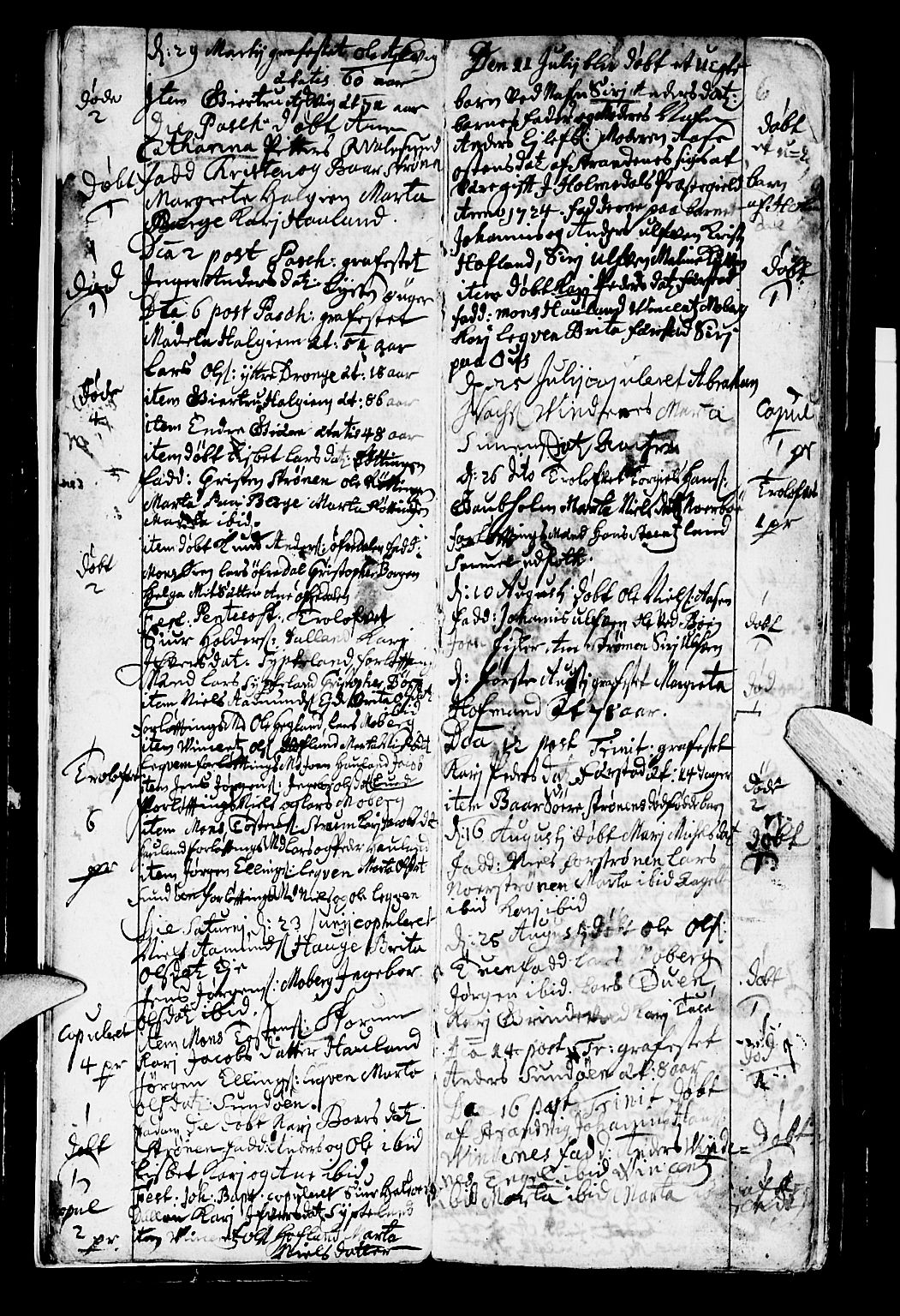 Os sokneprestembete, SAB/A-99929: Parish register (official) no. A 2, 1723-1758, p. 6