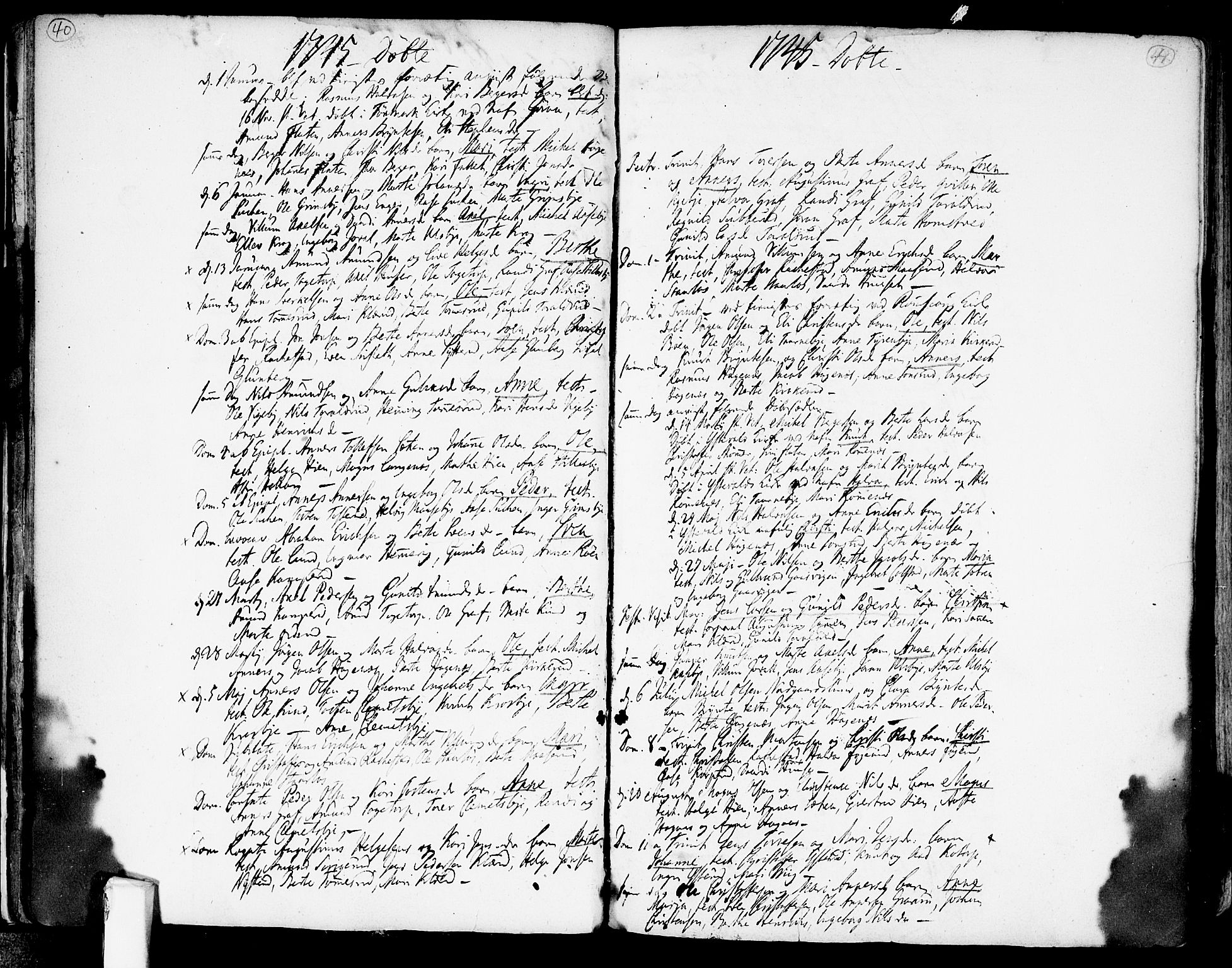 Rødenes prestekontor Kirkebøker, AV/SAO-A-2005/F/Fa/L0002: Parish register (official) no. I 2, 1733-1776, p. 40-41