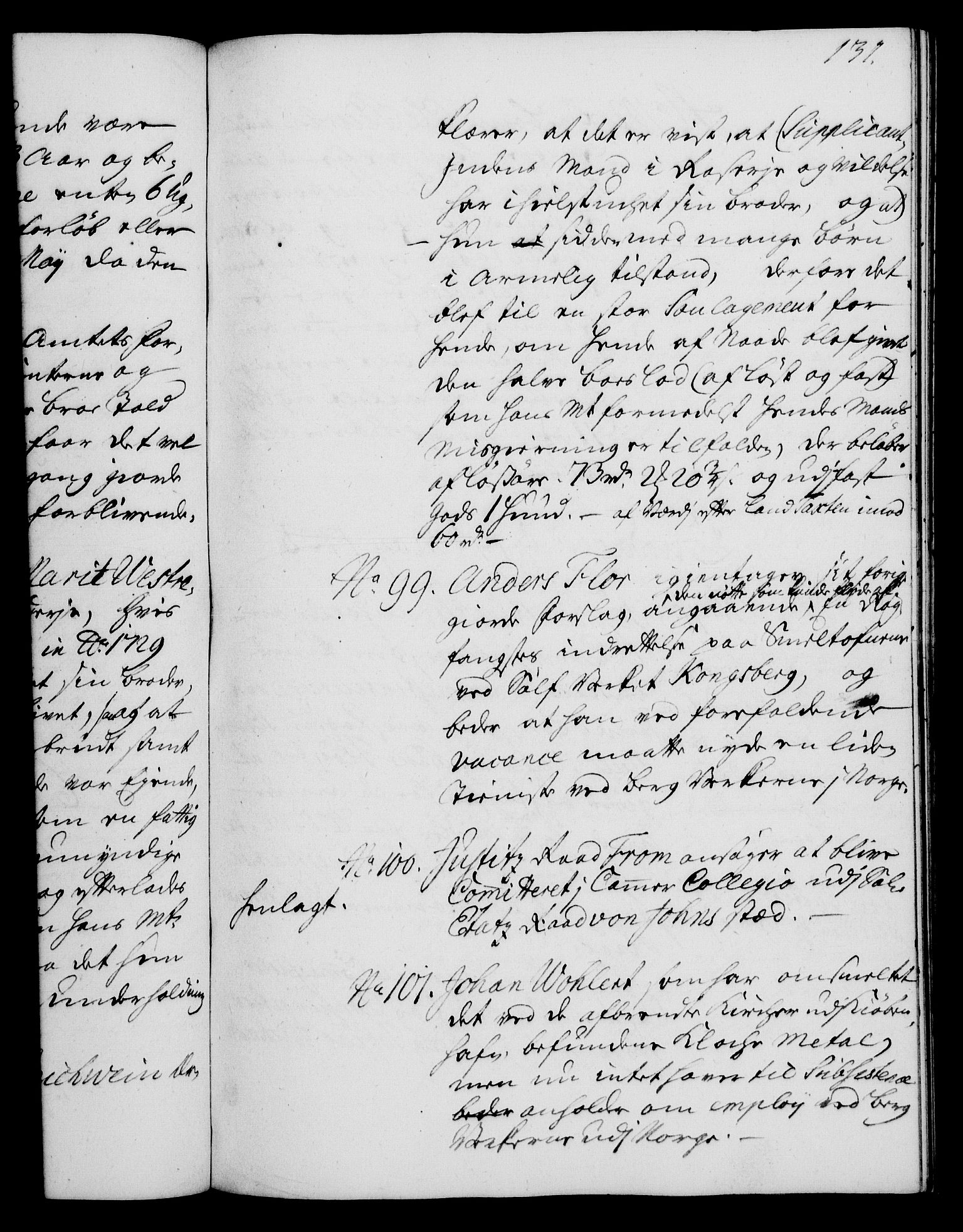 Rentekammeret, Kammerkanselliet, RA/EA-3111/G/Gh/Gha/L0015: Norsk ekstraktmemorialprotokoll (merket RK 53.60), 1733, p. 131