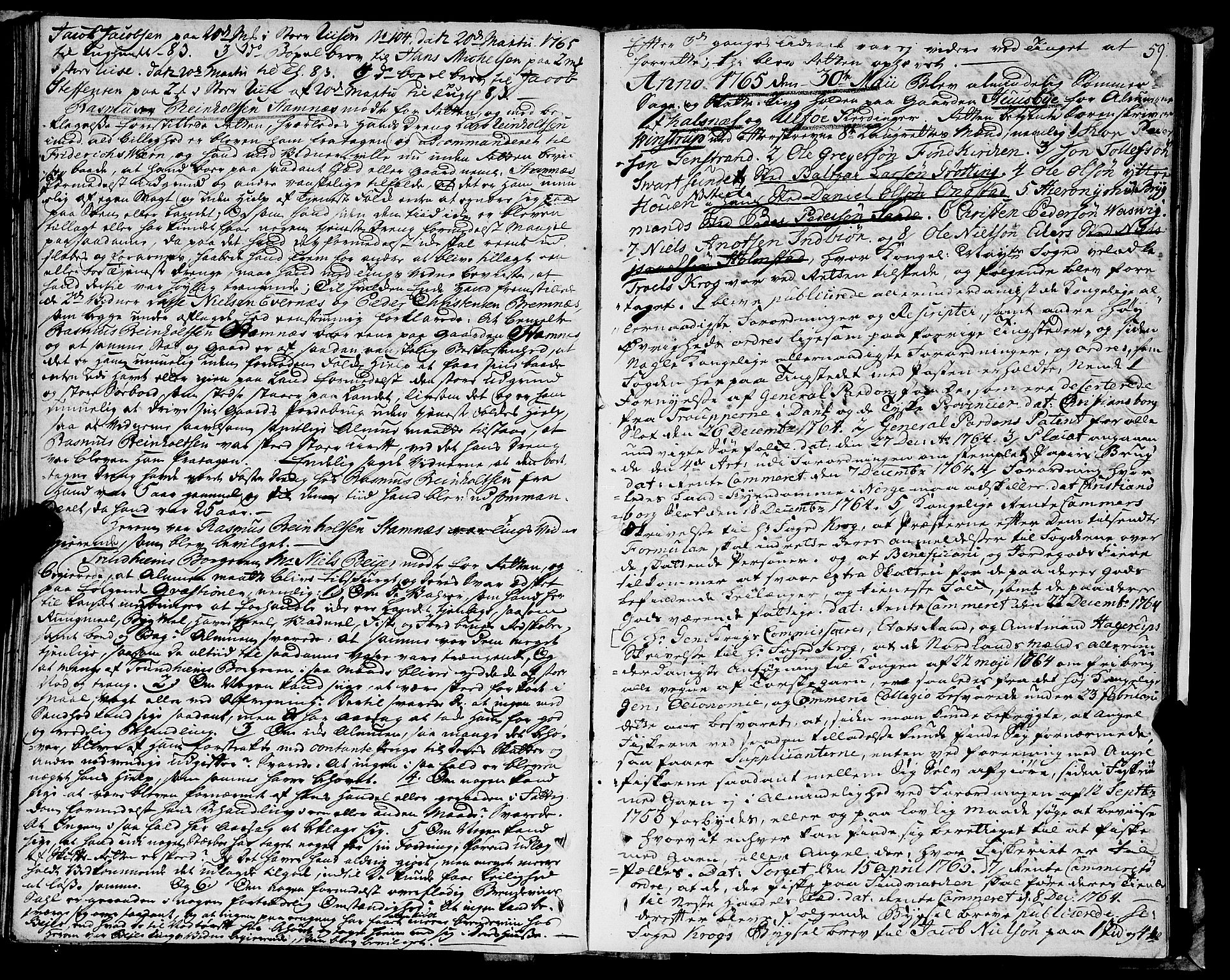 Vesterålen sorenskriveri, SAT/A-4180/1/1/1A/L0006: Tingbok, 1760-1767, p. 58b-59a