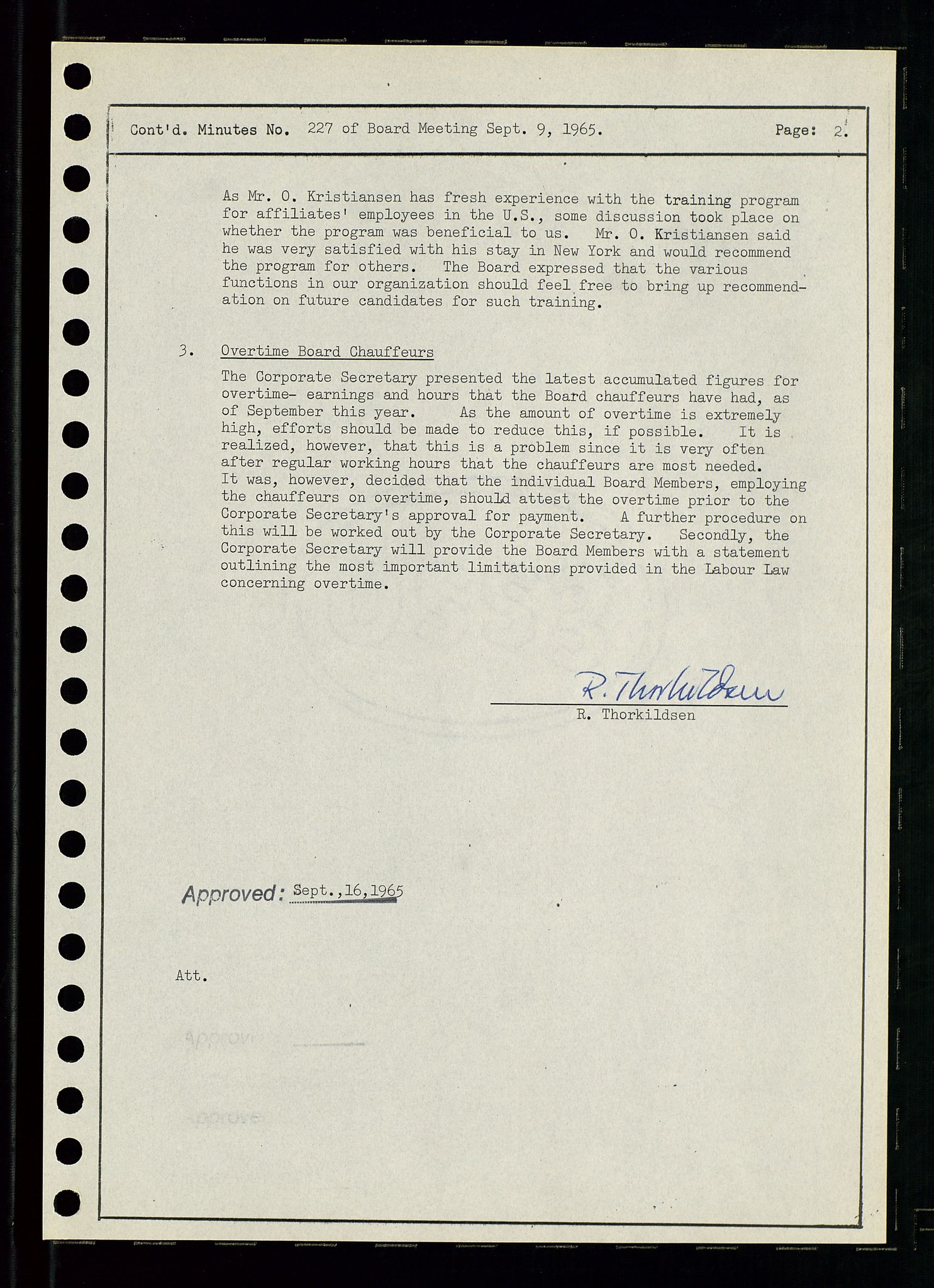 Pa 0982 - Esso Norge A/S, AV/SAST-A-100448/A/Aa/L0002/0001: Den administrerende direksjon Board minutes (styrereferater) / Den administrerende direksjon Board minutes (styrereferater), 1965, p. 56