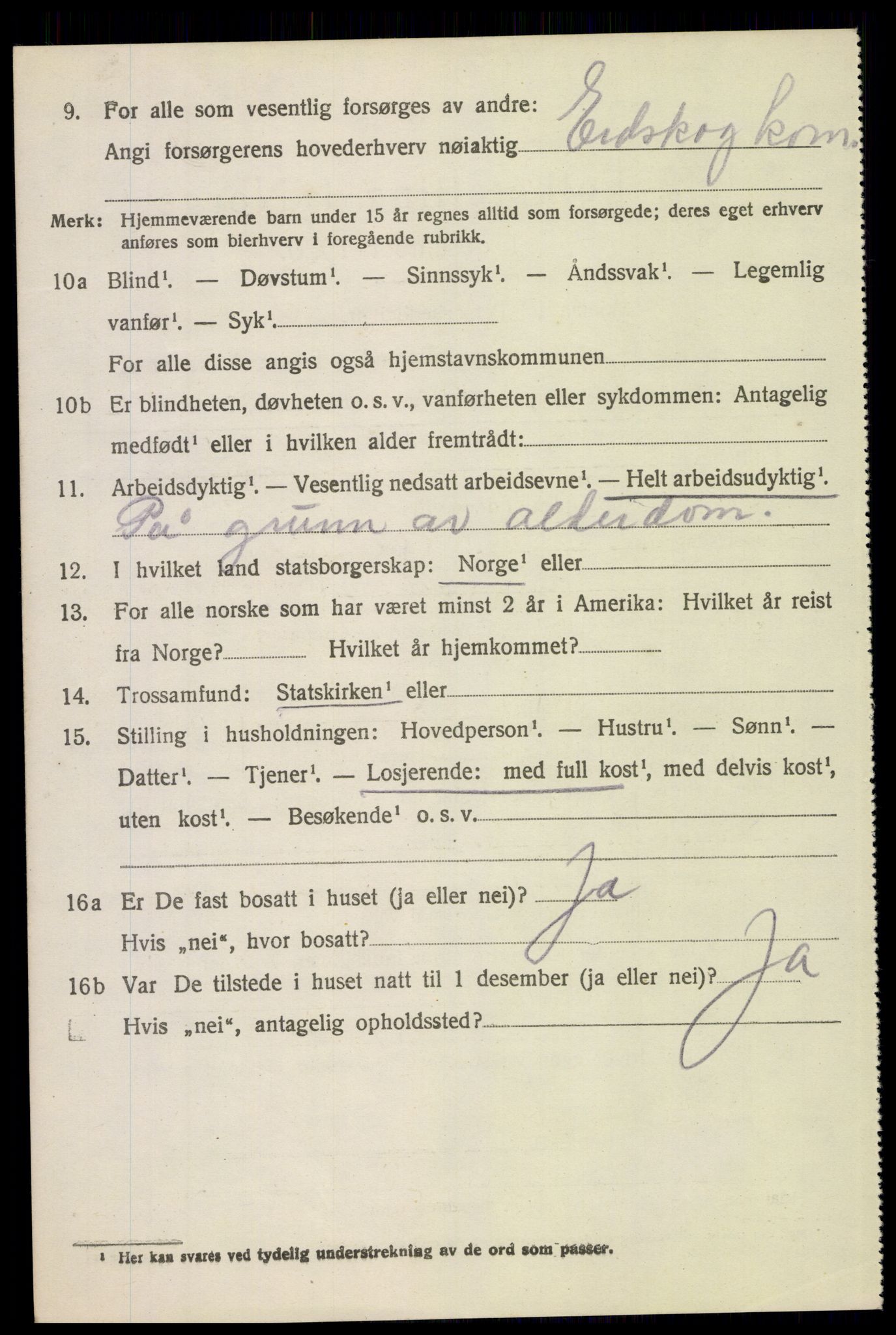 SAH, 1920 census for Eidskog, 1920, p. 11586