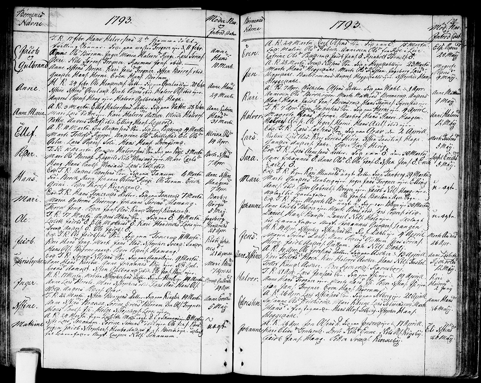 Asker prestekontor Kirkebøker, SAO/A-10256a/F/Fa/L0003: Parish register (official) no. I 3, 1767-1807, p. 120