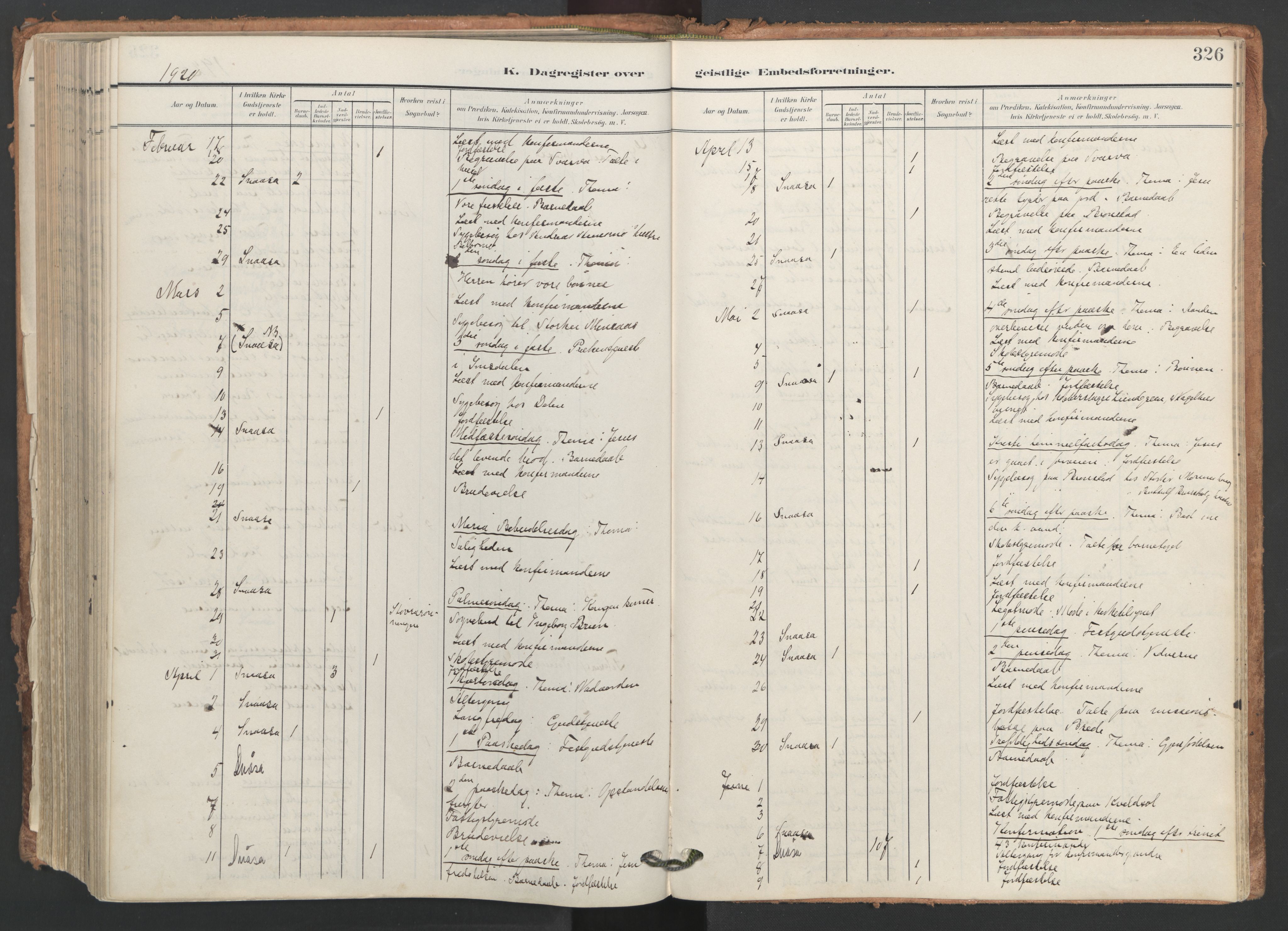 Ministerialprotokoller, klokkerbøker og fødselsregistre - Nord-Trøndelag, AV/SAT-A-1458/749/L0477: Parish register (official) no. 749A11, 1902-1927, p. 326