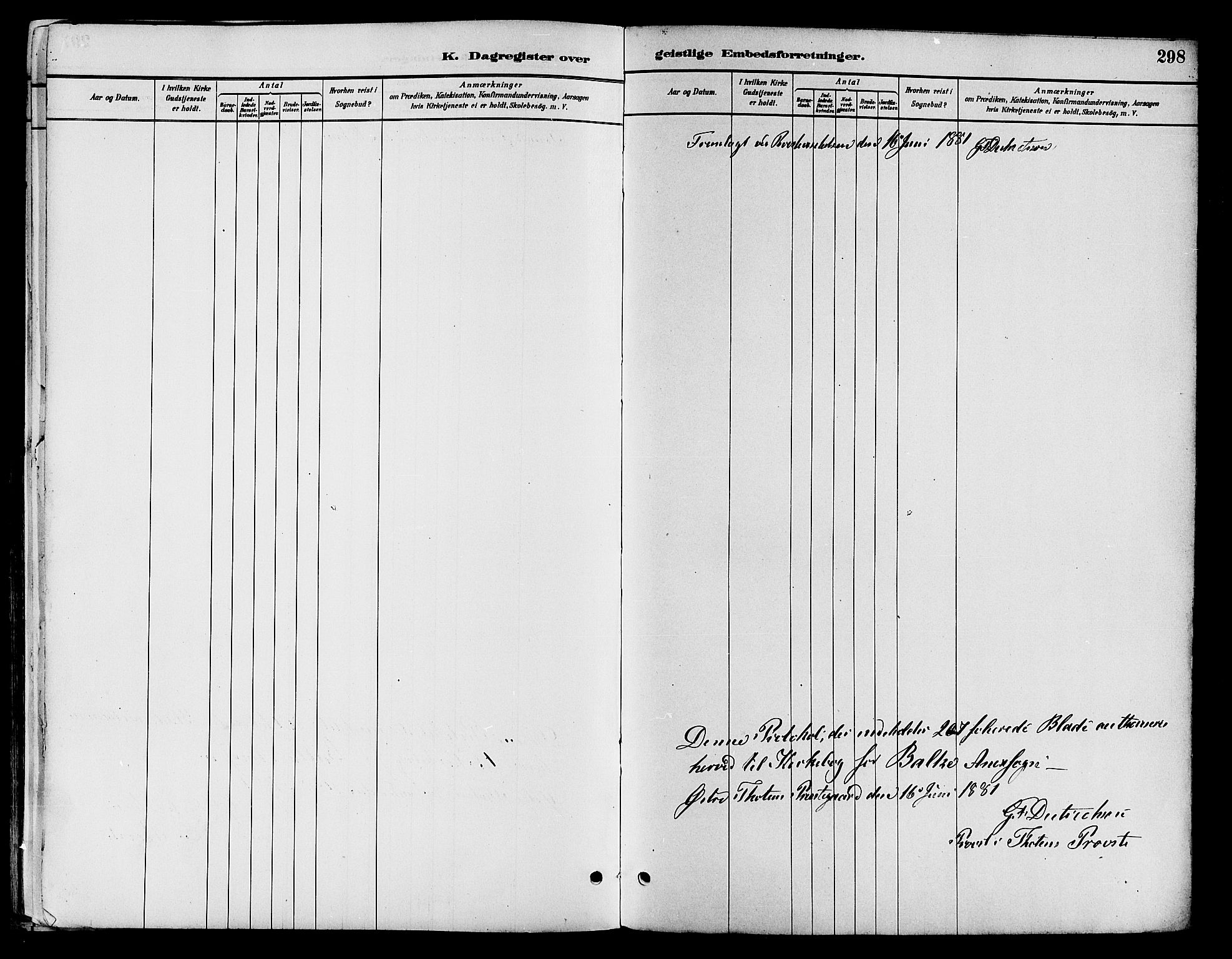 Østre Toten prestekontor, SAH/PREST-104/H/Ha/Haa/L0007: Parish register (official) no. 7, 1881-1896, p. 298