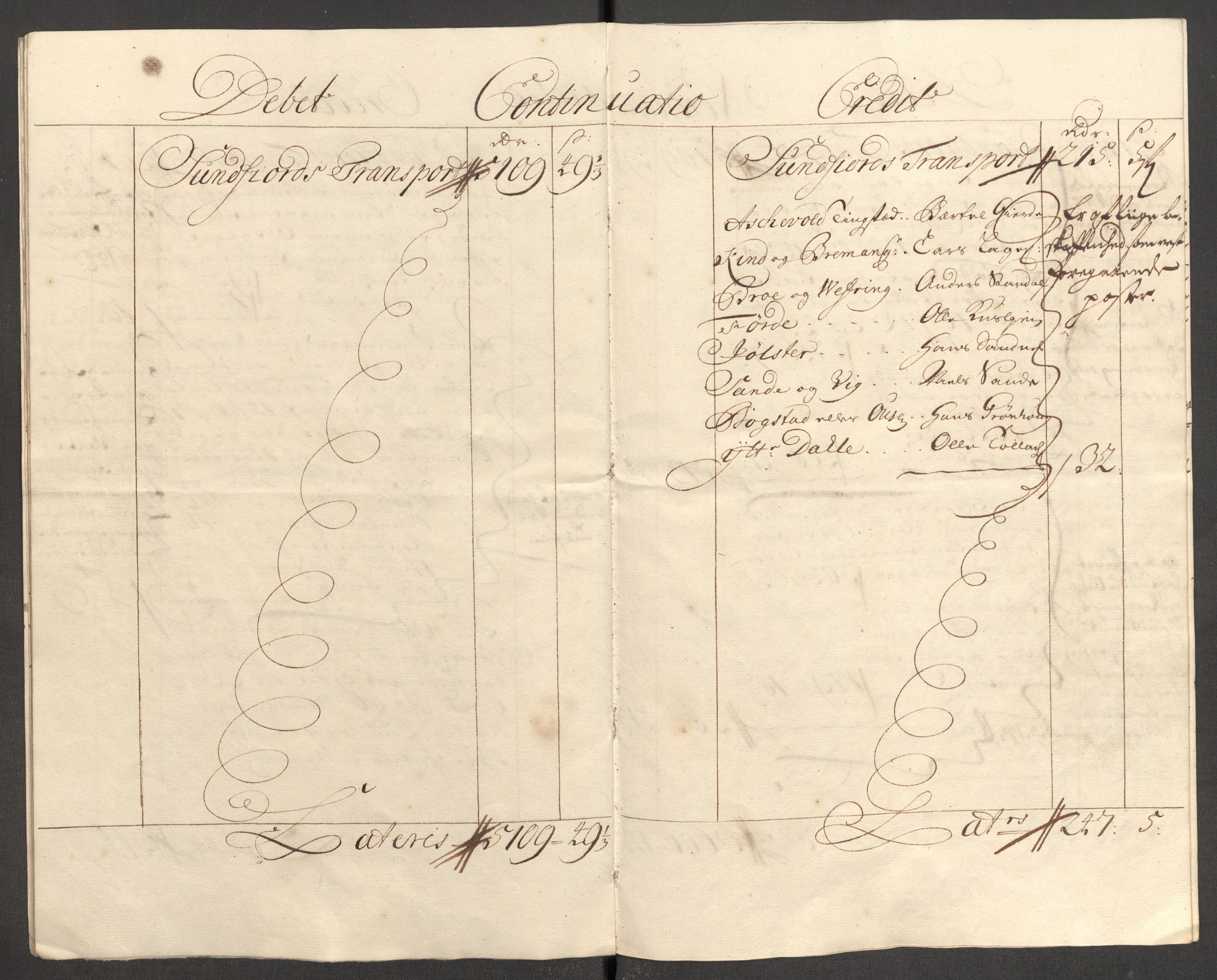 Rentekammeret inntil 1814, Reviderte regnskaper, Fogderegnskap, AV/RA-EA-4092/R53/L3430: Fogderegnskap Sunn- og Nordfjord, 1706-1707, p. 200