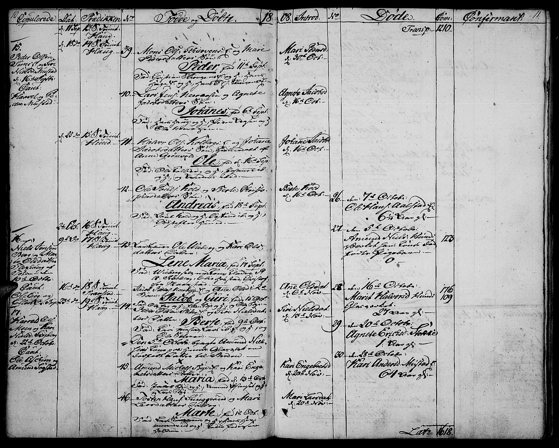 Vardal prestekontor, SAH/PREST-100/H/Ha/Haa/L0003: Parish register (official) no. 3, 1808-1814, p. 10-11