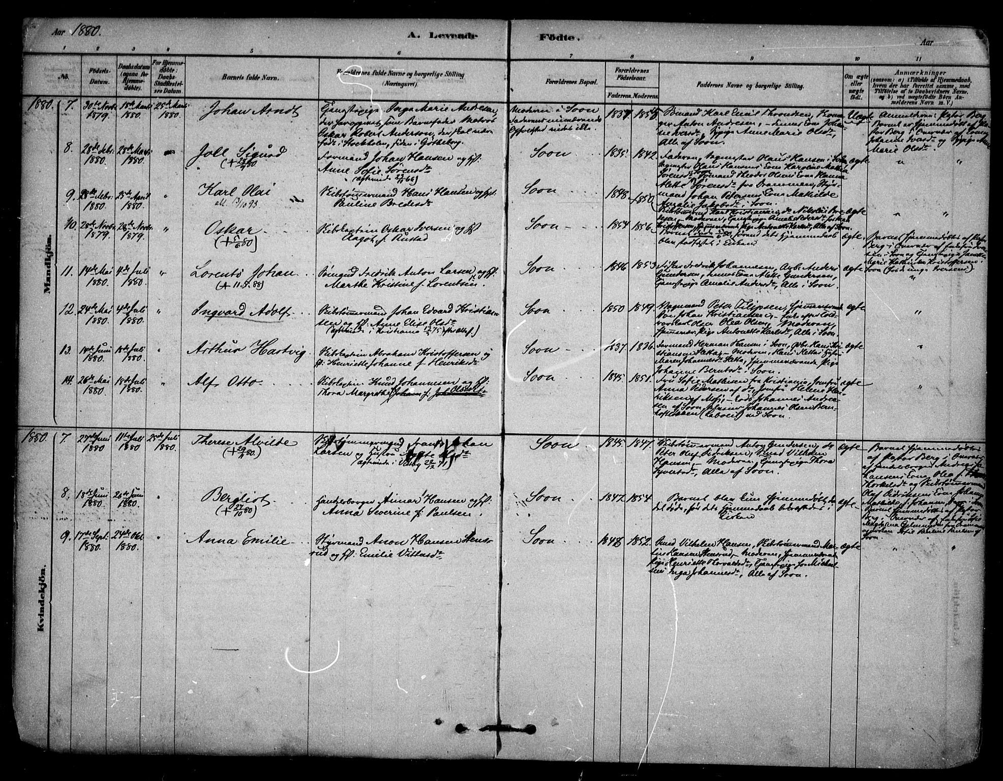 Vestby prestekontor Kirkebøker, SAO/A-10893/F/Fc/L0001: Parish register (official) no. III 1, 1878-1906, p. 5