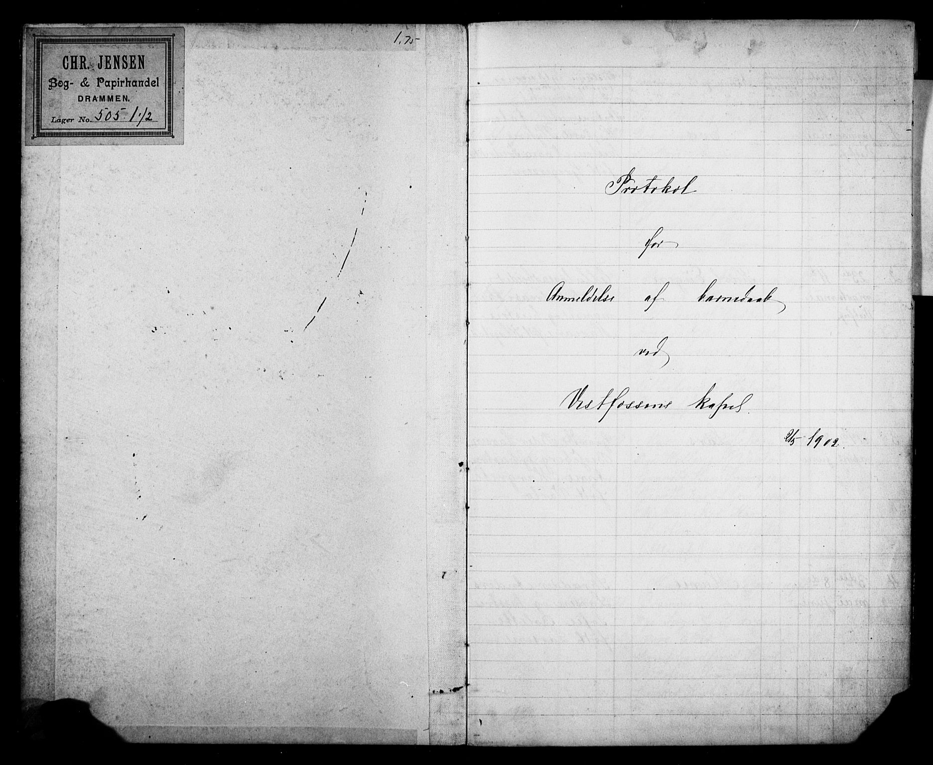 Eiker kirkebøker, SAKO/A-4/F/Fb/L0008: Parish register (official) no. II 8, 1902-1913