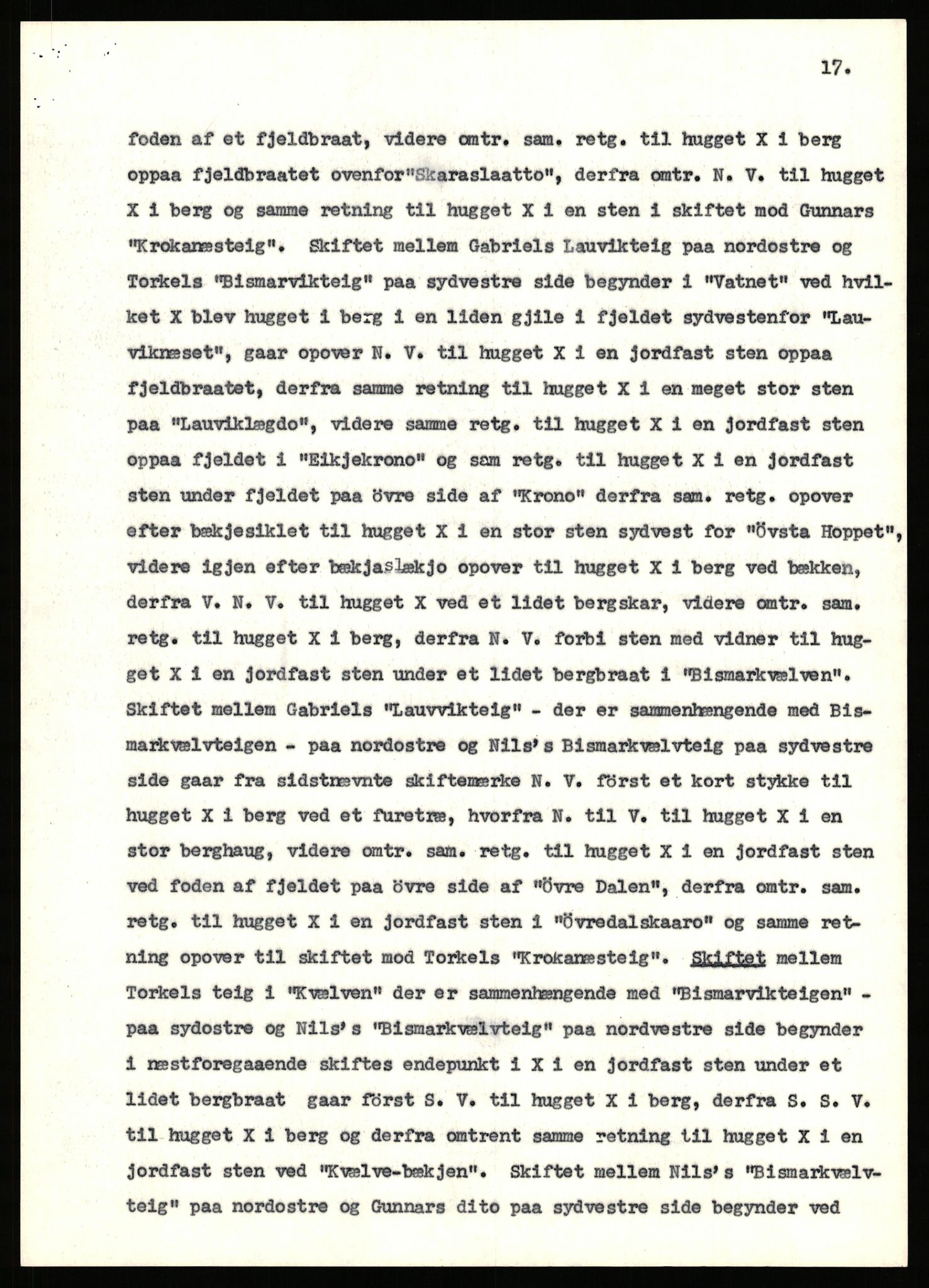 Statsarkivet i Stavanger, AV/SAST-A-101971/03/Y/Yj/L0025: Avskrifter sortert etter gårdsnavn: Garpestad - Gjerde, 1750-1930, p. 257