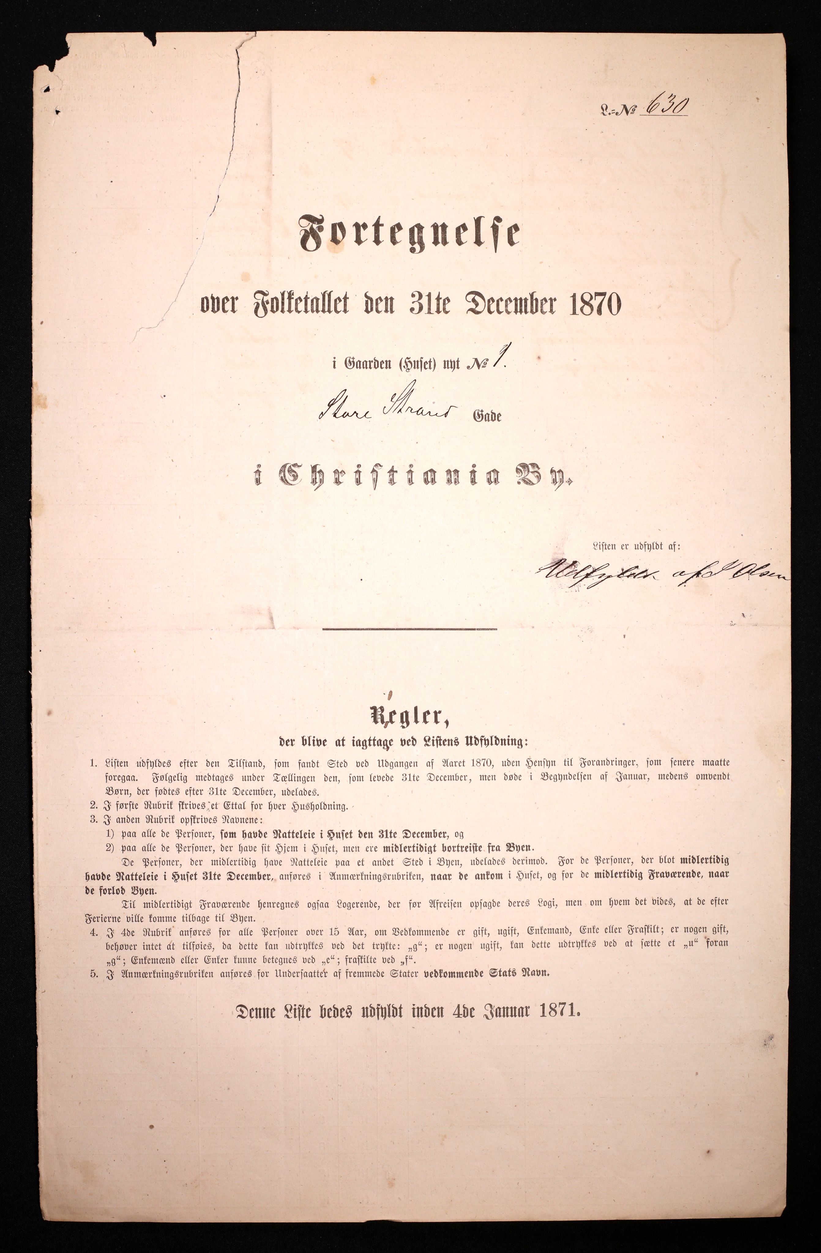 RA, 1870 census for 0301 Kristiania, 1870, p. 3659