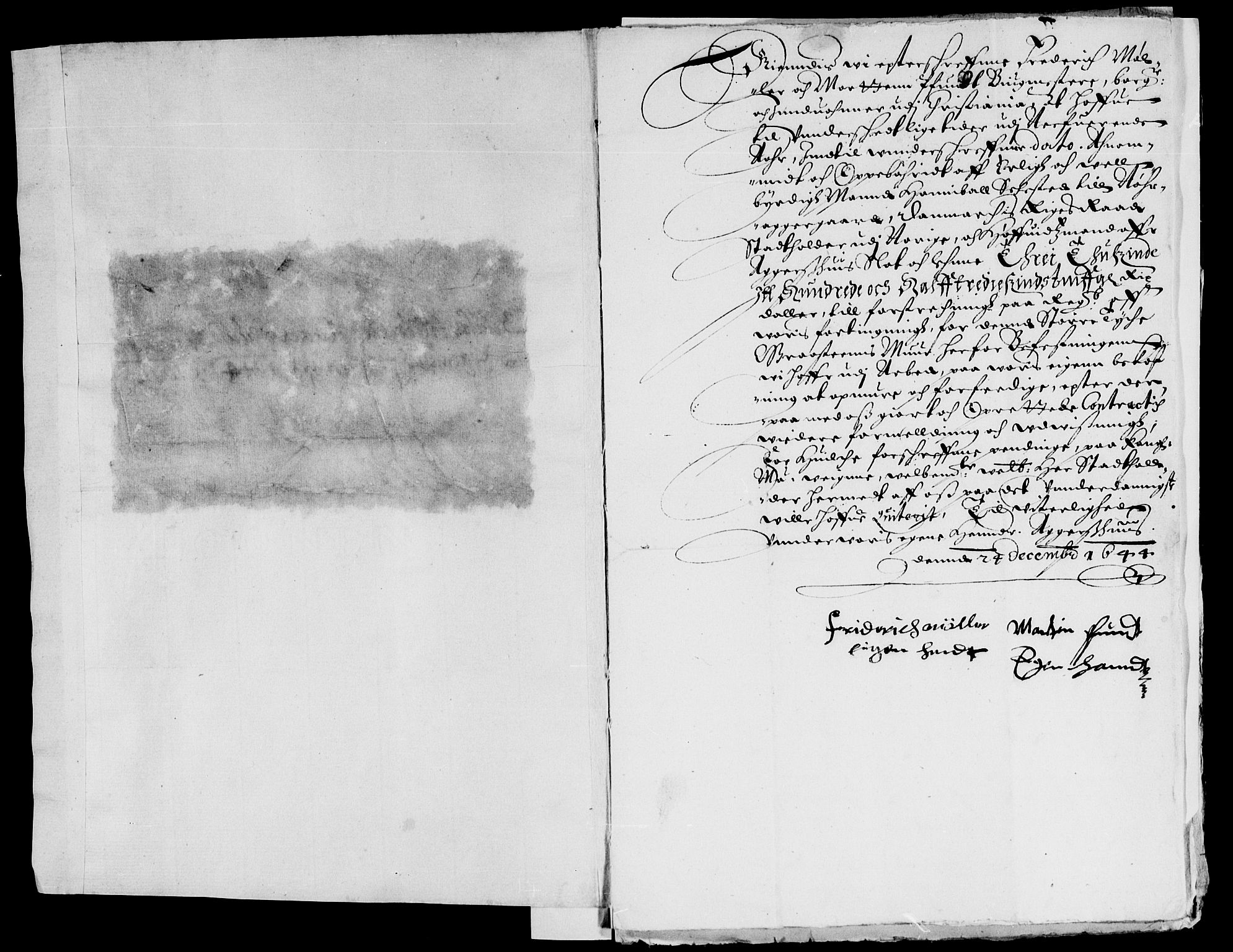 Rentekammeret inntil 1814, Reviderte regnskaper, Lensregnskaper, AV/RA-EA-5023/R/Rb/Rba/L0182: Akershus len, 1643-1645