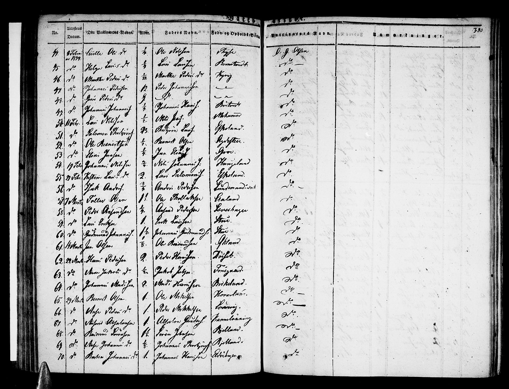 Stord sokneprestembete, AV/SAB-A-78201/H/Haa: Parish register (official) no. A 6, 1826-1840, p. 380