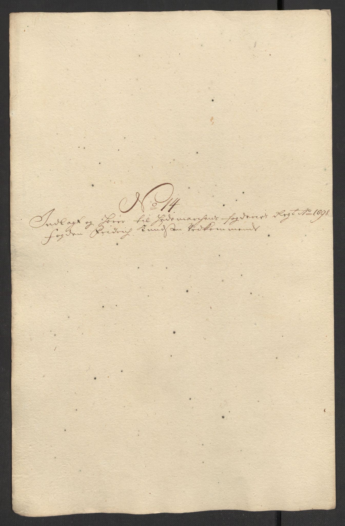 Rentekammeret inntil 1814, Reviderte regnskaper, Fogderegnskap, AV/RA-EA-4092/R16/L1037: Fogderegnskap Hedmark, 1697-1698, p. 461