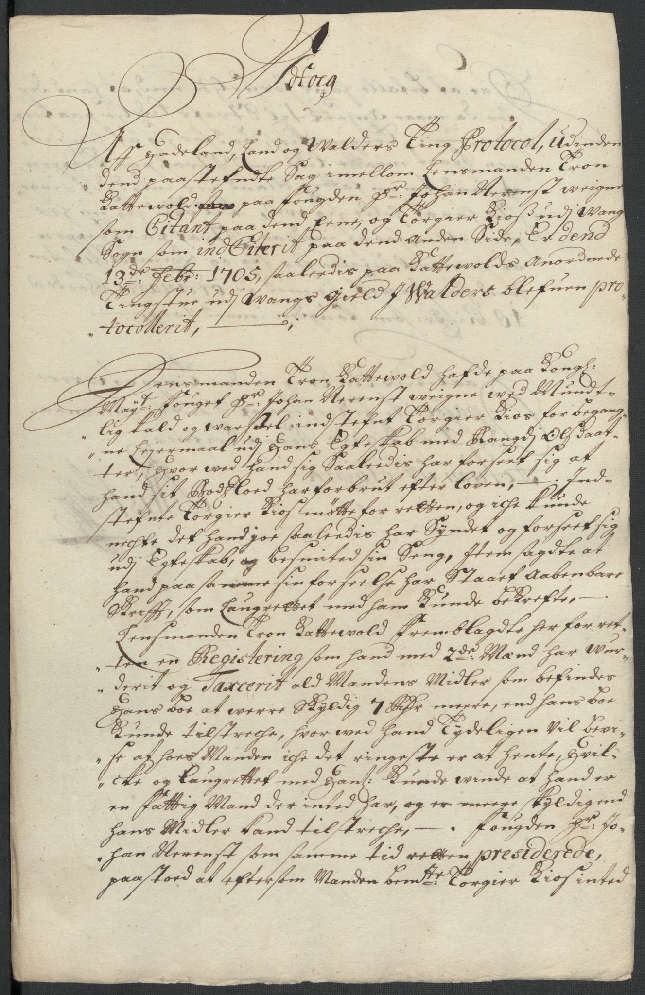 Rentekammeret inntil 1814, Reviderte regnskaper, Fogderegnskap, RA/EA-4092/R18/L1302: Fogderegnskap Hadeland, Toten og Valdres, 1704, p. 367