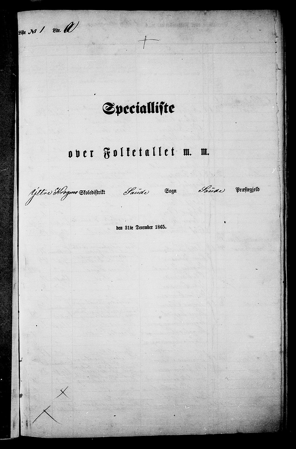 RA, 1865 census for Sauherad, 1865, p. 14