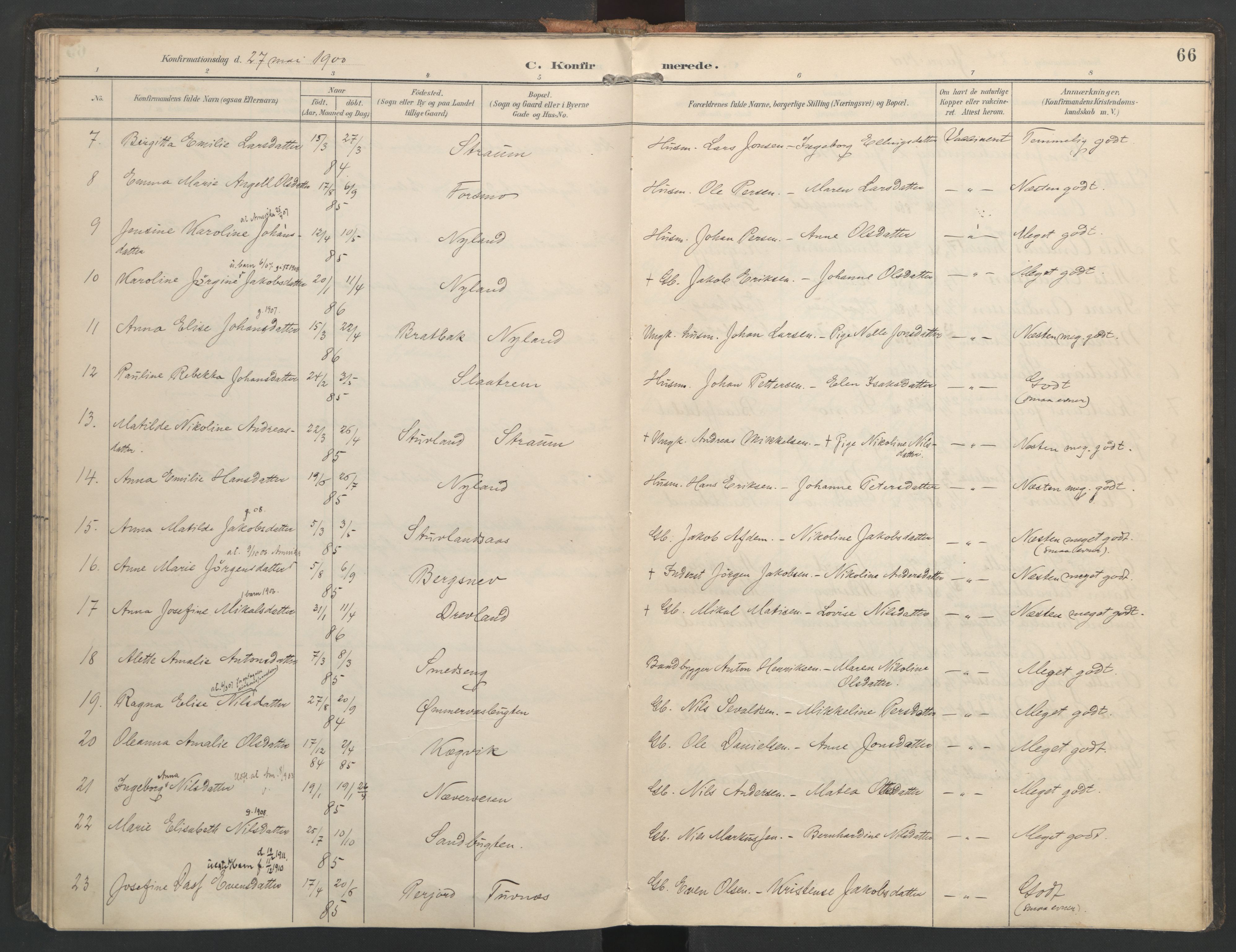 Ministerialprotokoller, klokkerbøker og fødselsregistre - Nordland, SAT/A-1459/821/L0317: Parish register (official) no. 821A01, 1892-1907, p. 66