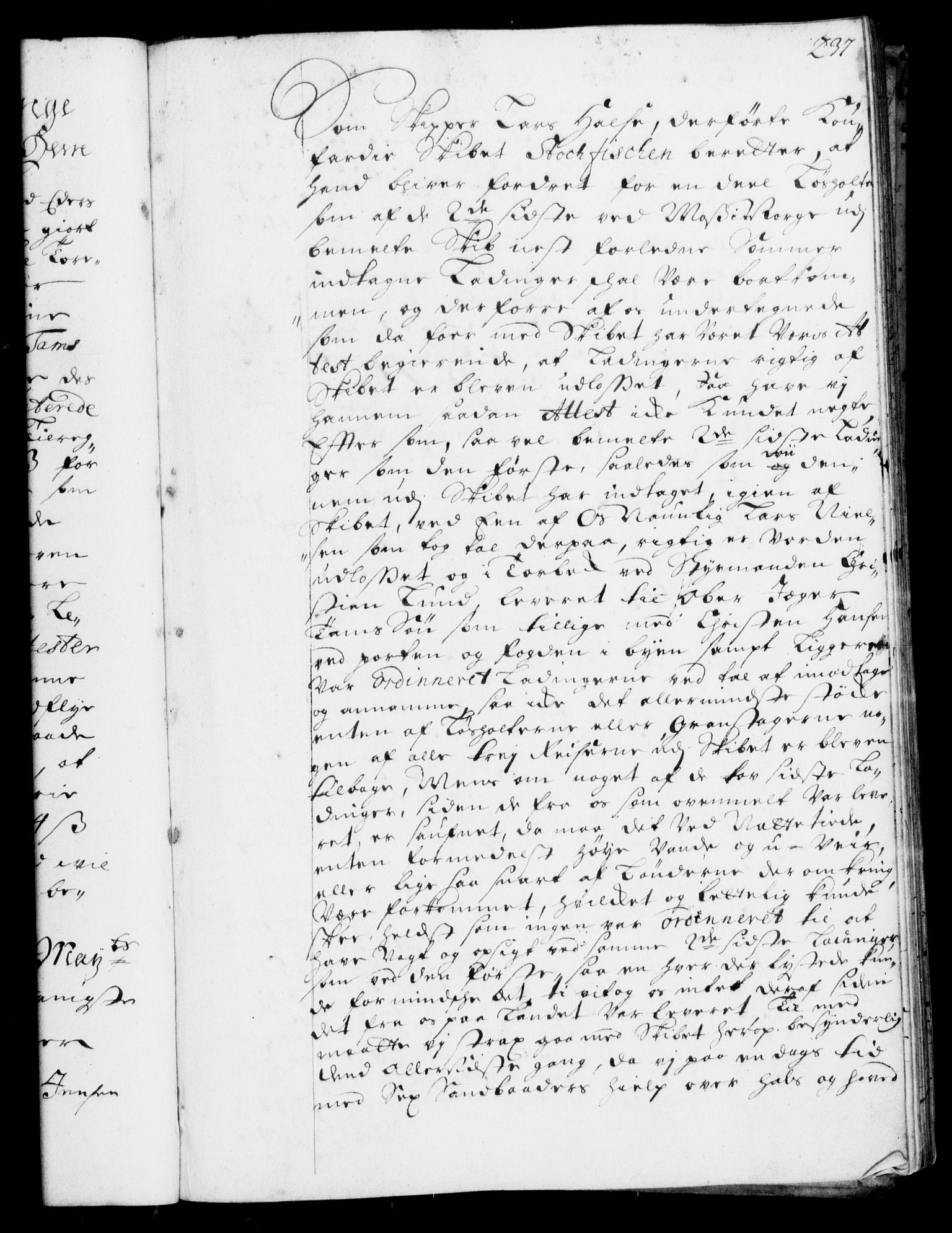 Rentekammeret, Kammerkanselliet, RA/EA-3111/G/Gf/Gfa/L0001: Resolusjonsprotokoll med register (merket RK 52.1), 1695-1706, p. 237