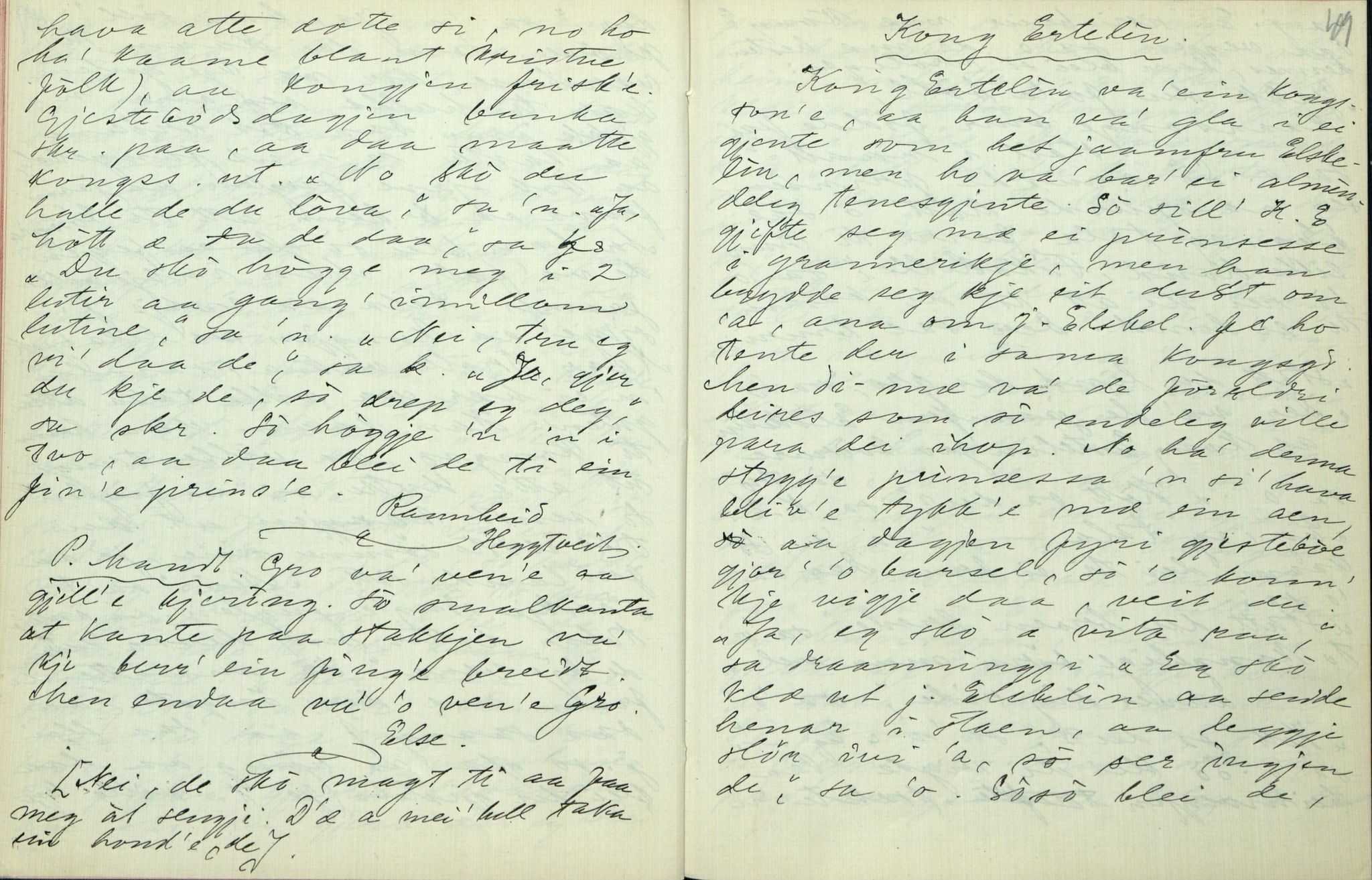 Rikard Berge, TEMU/TGM-A-1003/F/L0006/0022: 201-250 / 222 Frå Lårdal. Ymse oppskrifter nedskrivne av Rikard Berge, 1911, p. 48-49