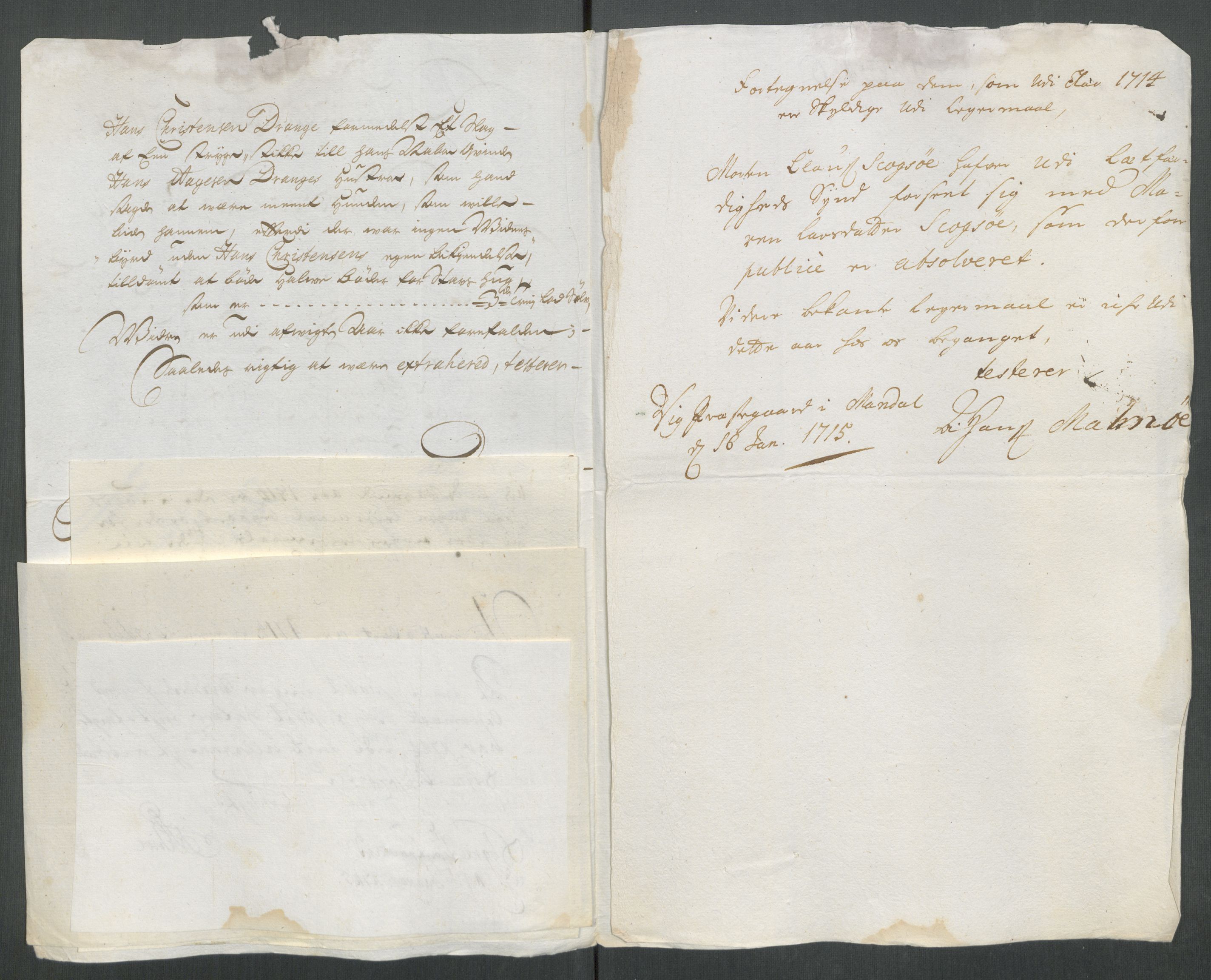 Rentekammeret inntil 1814, Reviderte regnskaper, Fogderegnskap, AV/RA-EA-4092/R43/L2558: Fogderegnskap Lista og Mandal, 1714, p. 120