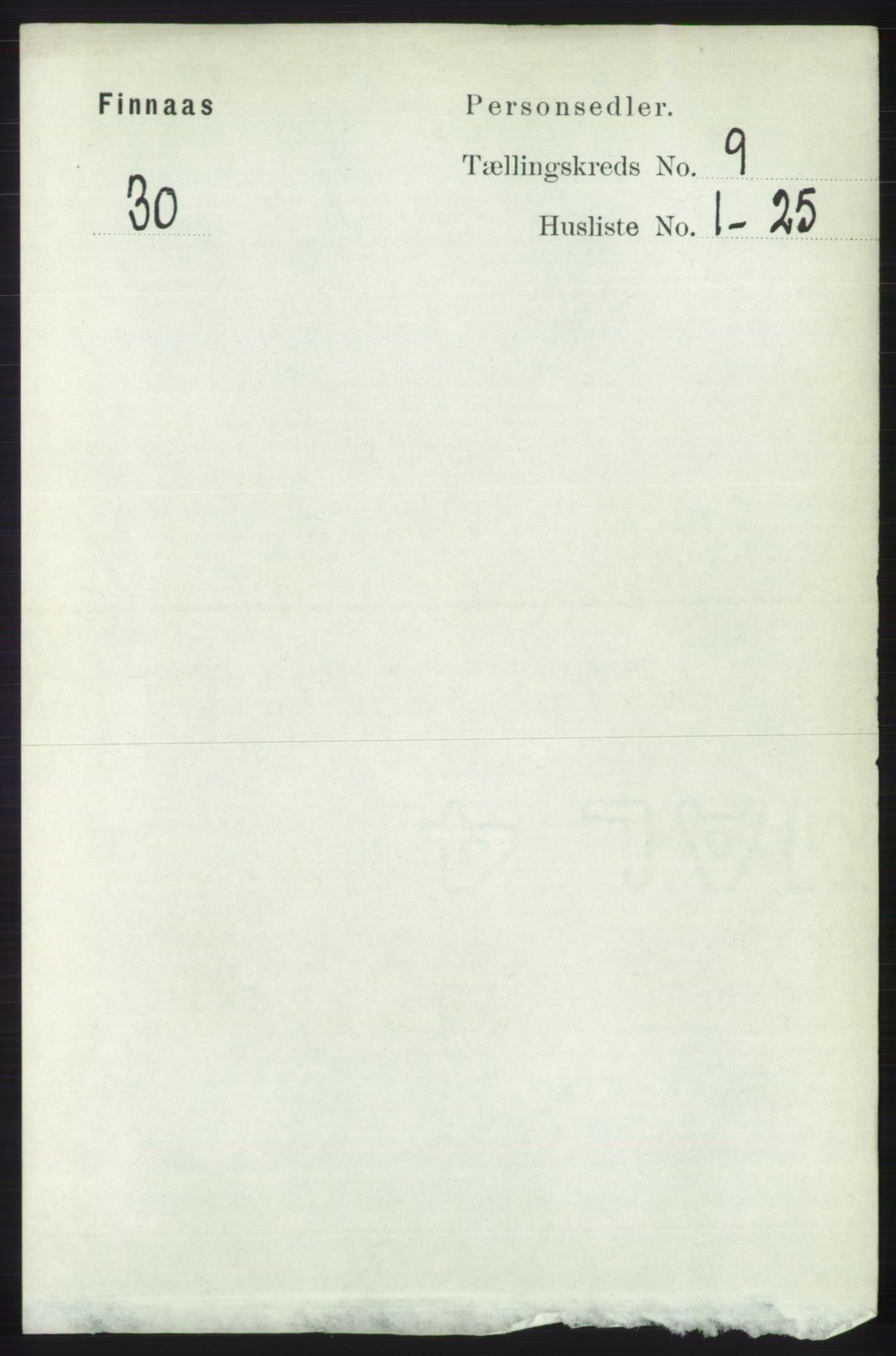 RA, 1891 census for 1218 Finnås, 1891, p. 3930