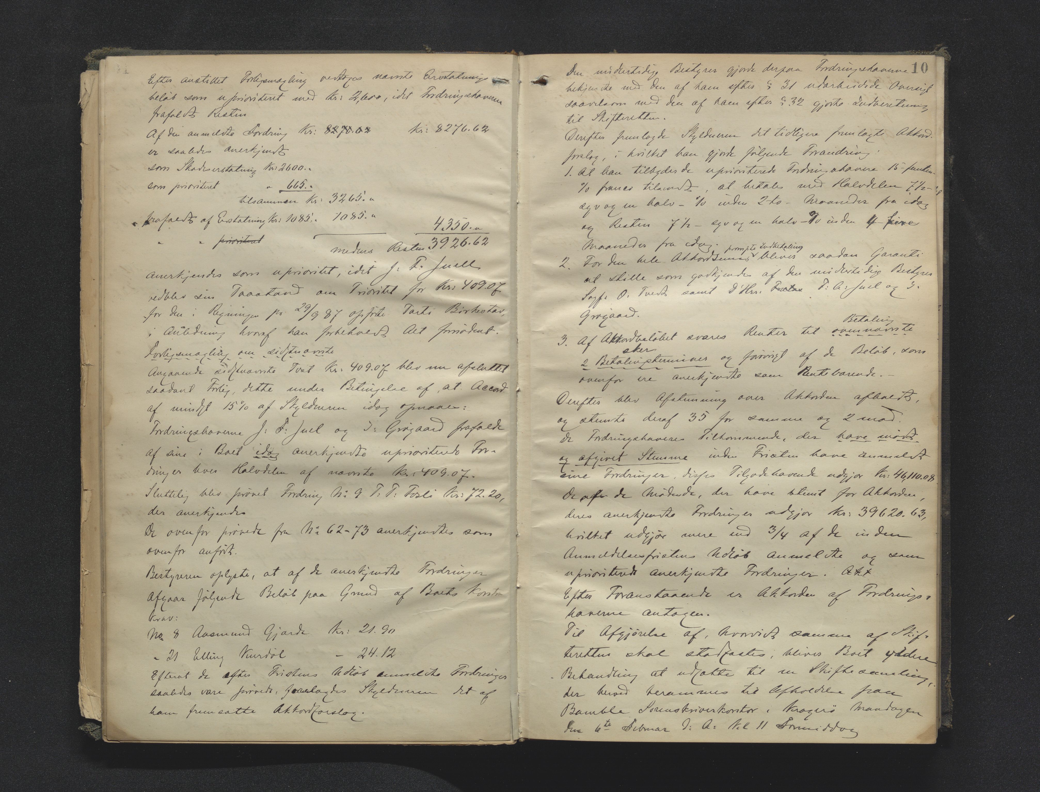 Bamble sorenskriveri, AV/SAKO-A-214/H/Hb/Hbc/L0009: Skifteforhandlingsprotokoll, 1887-1892, p. 10
