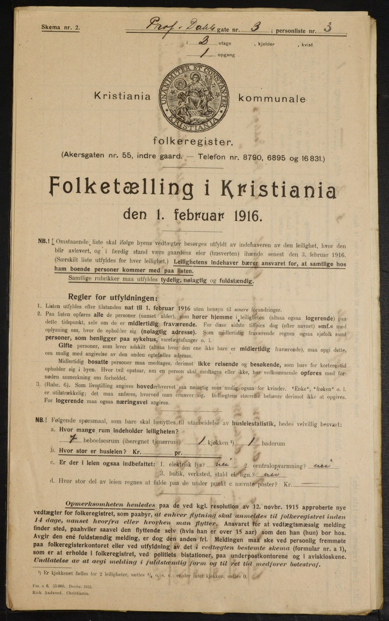 OBA, Municipal Census 1916 for Kristiania, 1916, p. 83630