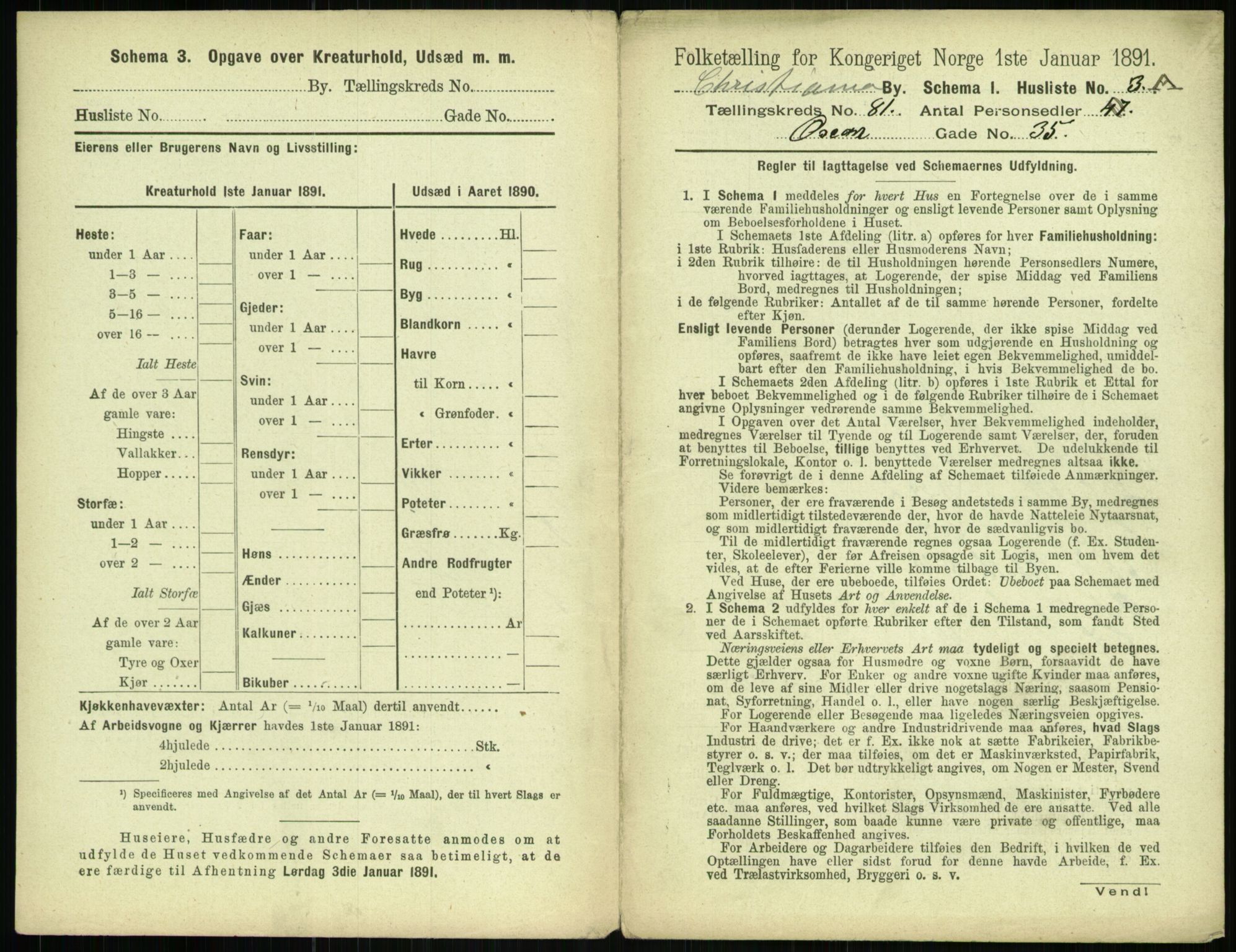 RA, 1891 census for 0301 Kristiania, 1891, p. 41488