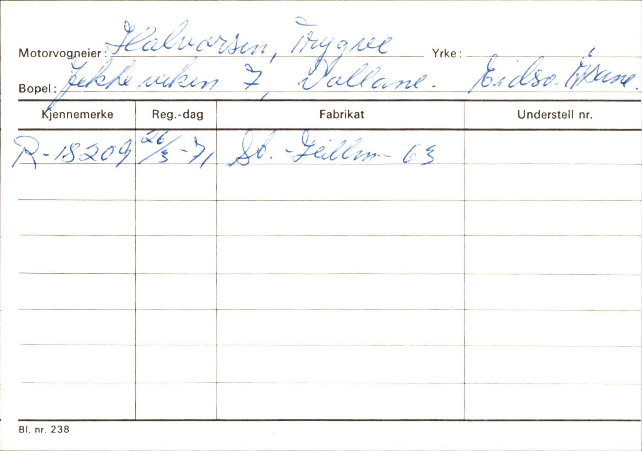 Statens vegvesen, Hordaland vegkontor, SAB/A-5201/2/Ha/L0018: R-eierkort H, 1920-1971, p. 434